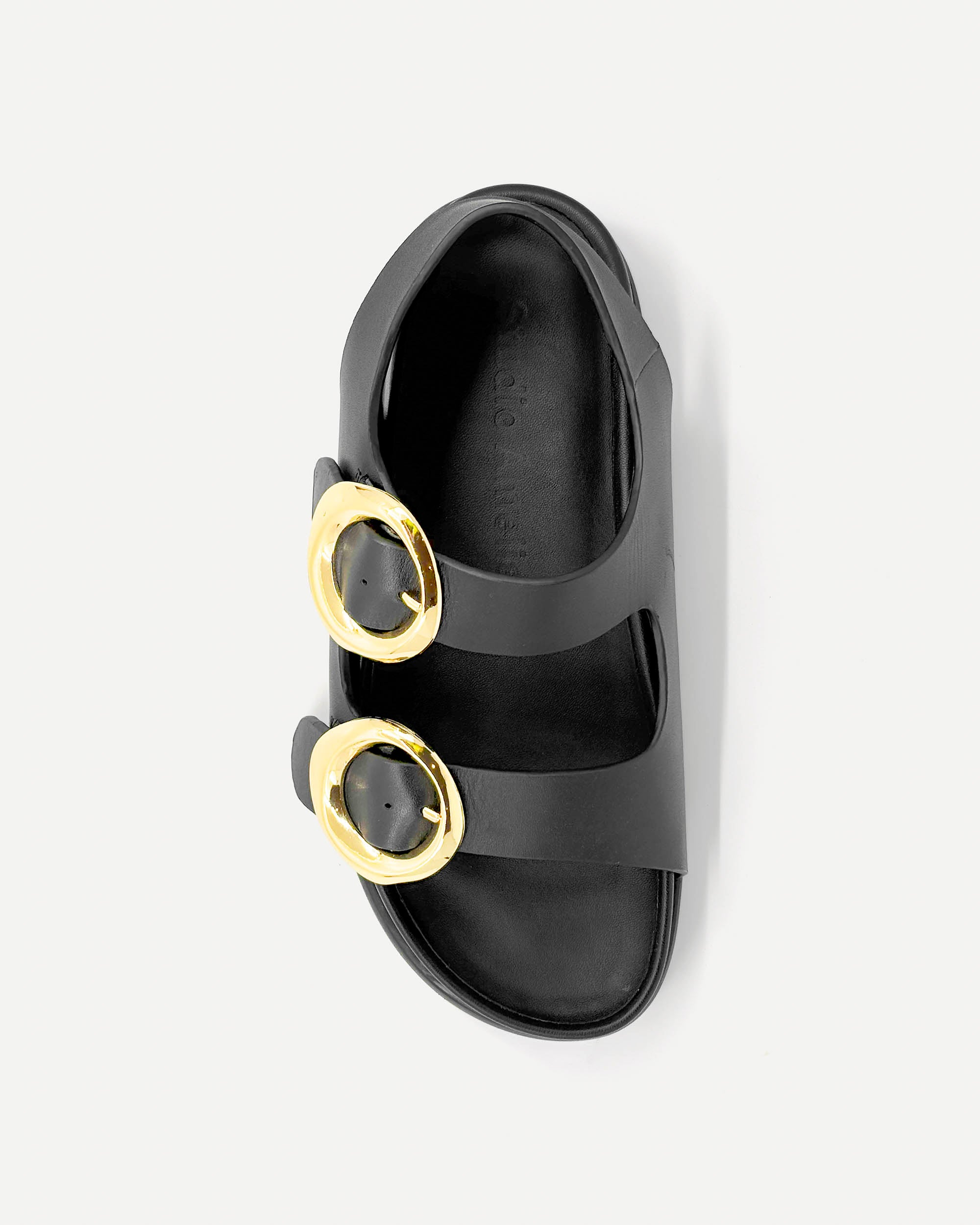 Allegra Chunky Flat Sandal | Black