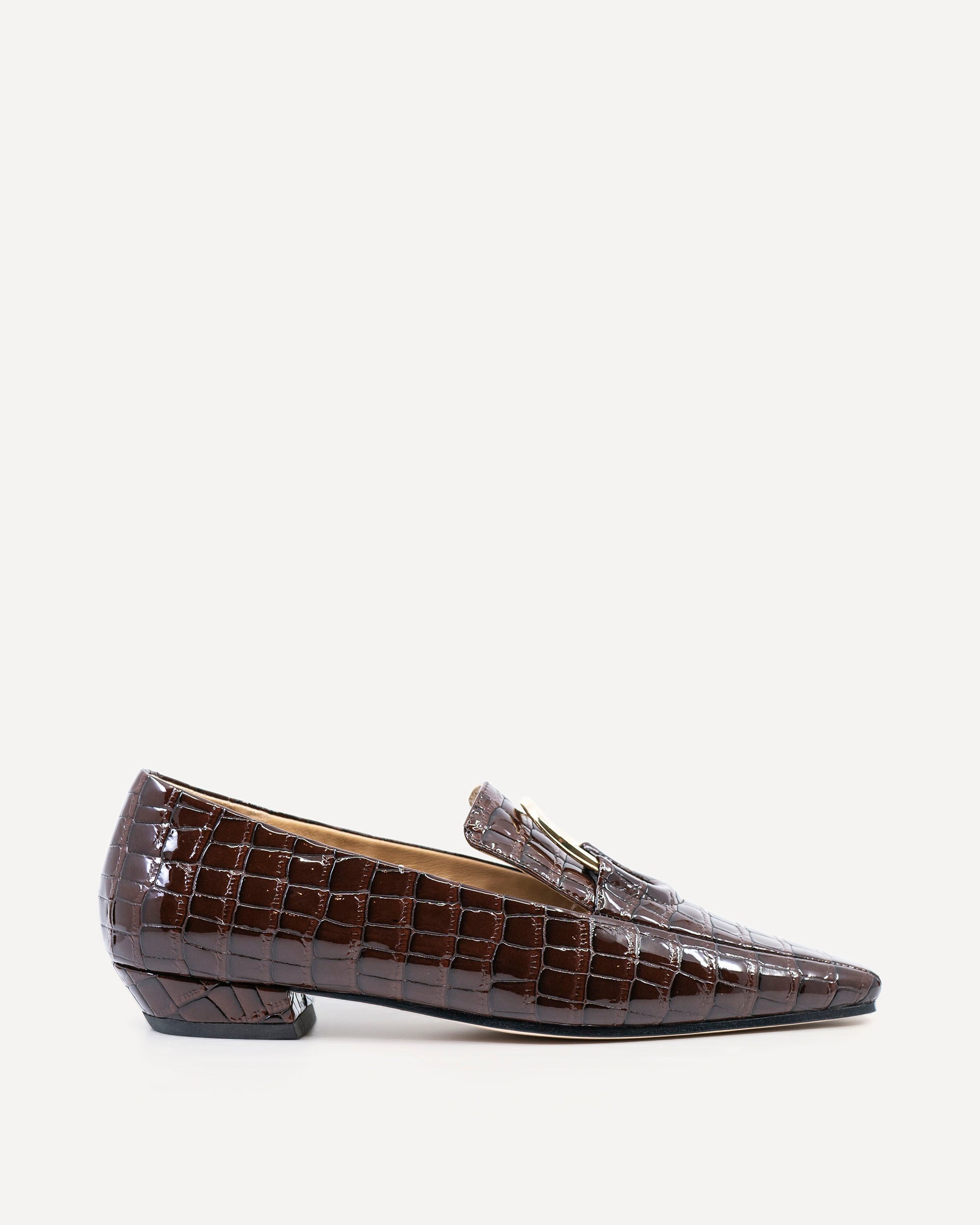 Austin Loafer | Burgundy Crocodile
