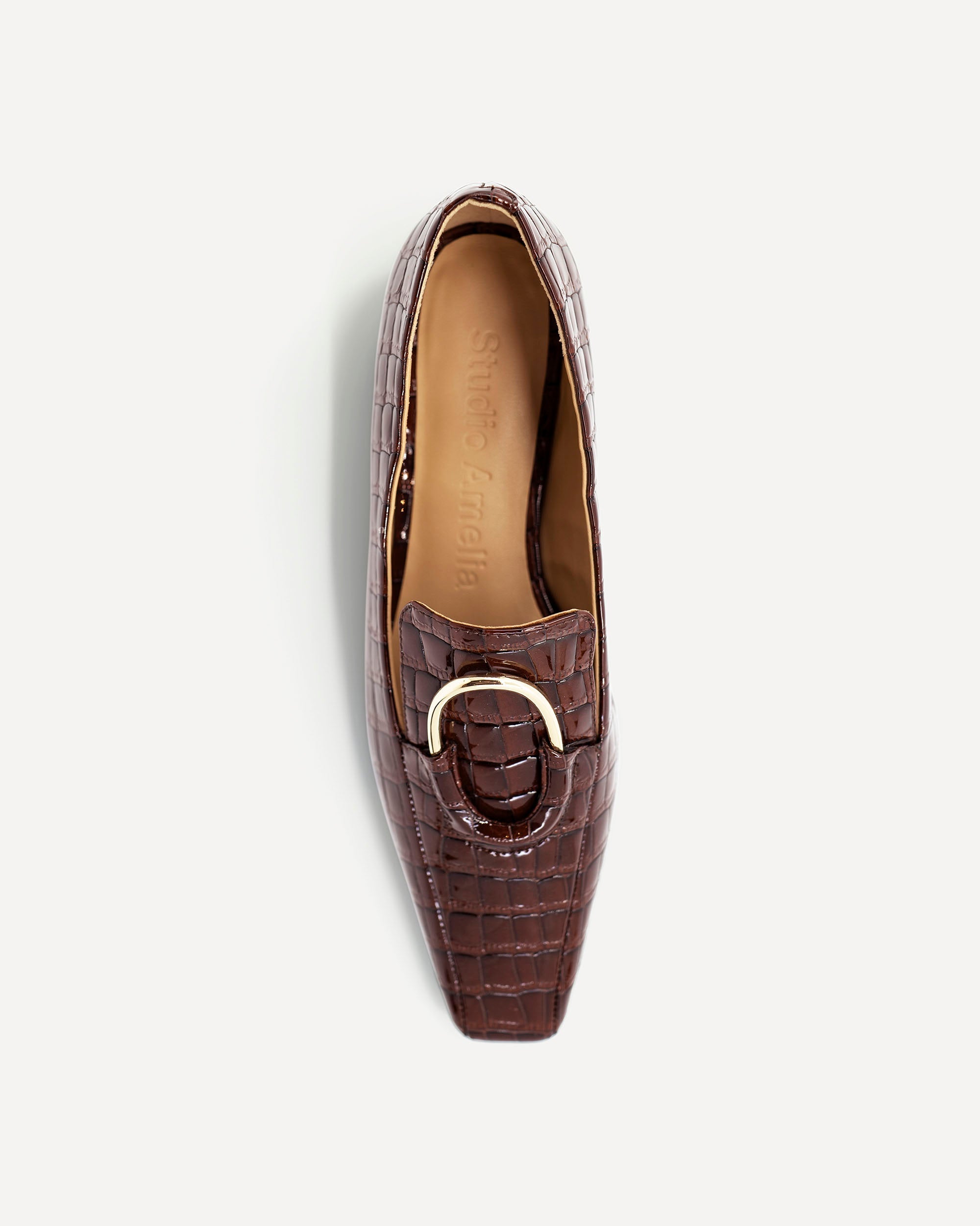 Austin Loafer | Burgundy Crocodile