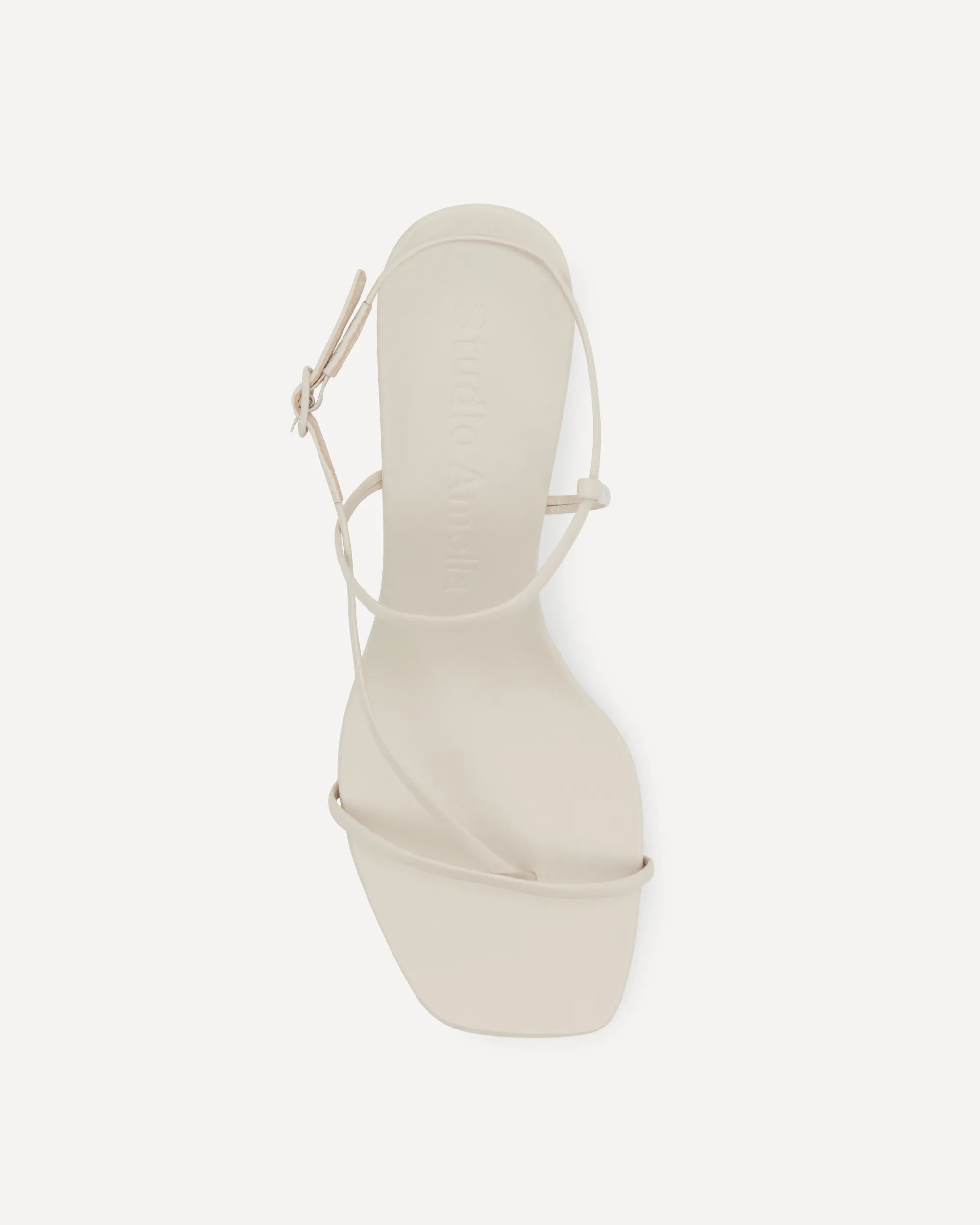 Cross Front 70 Heel | Stone