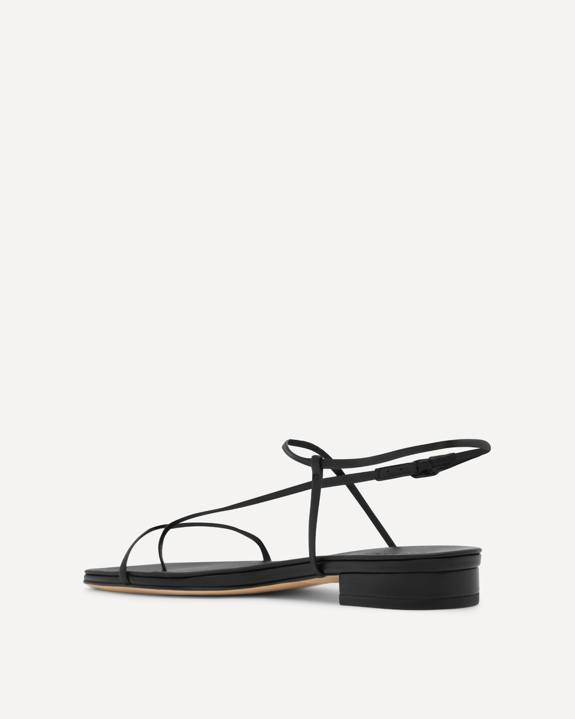 Cross Front Flat | Black