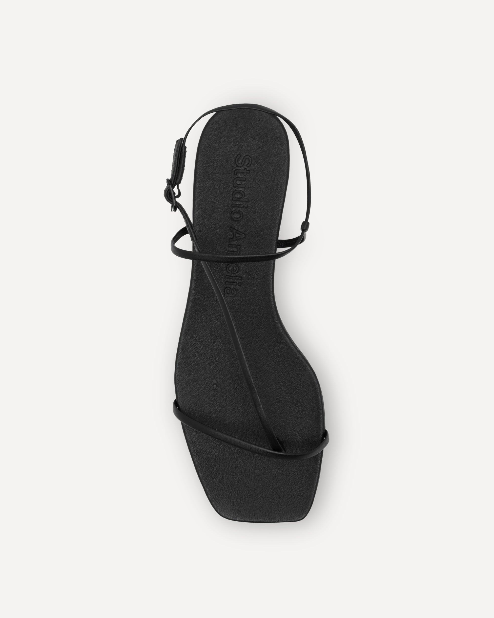 Cross Front Flat | Black