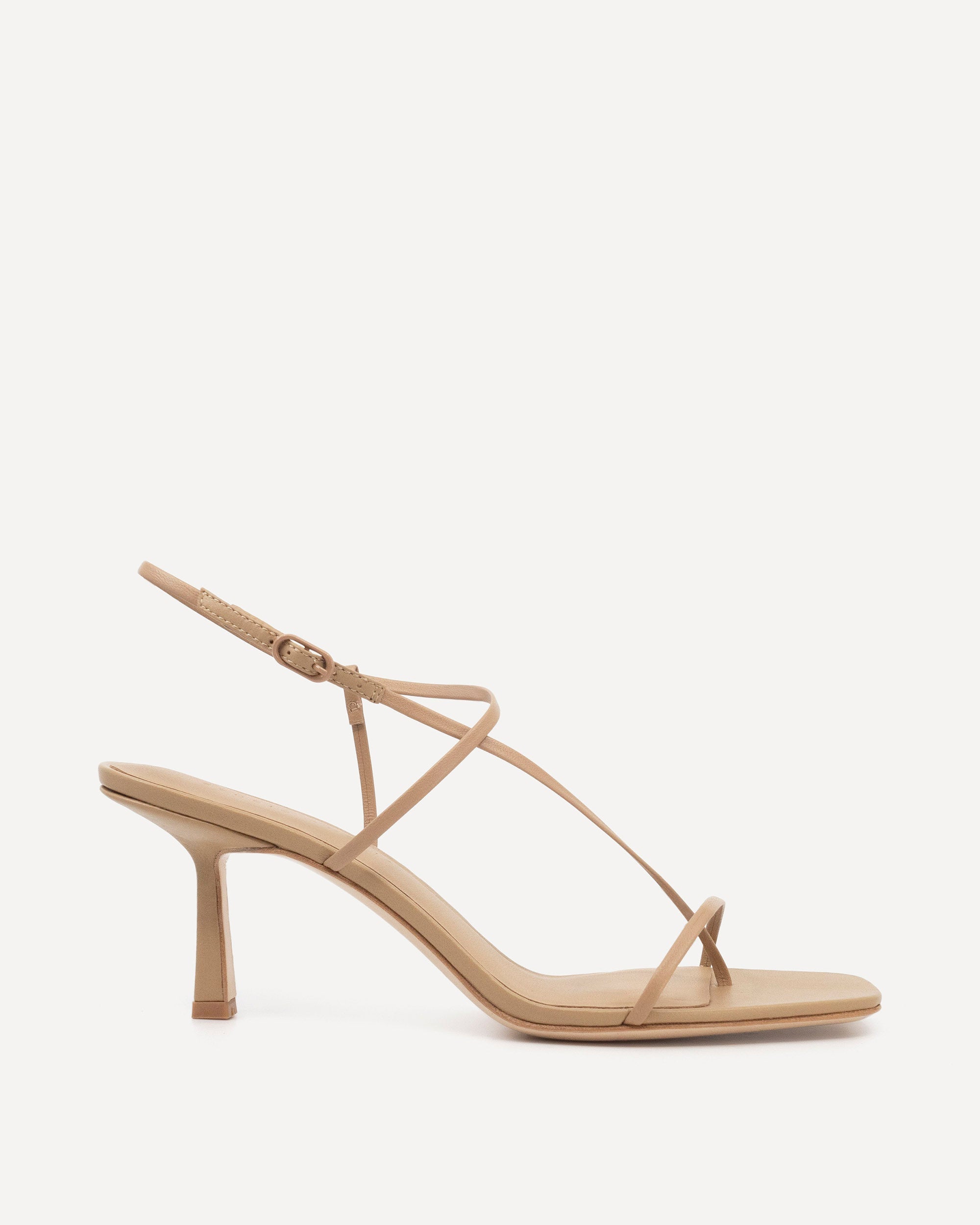 Cross Front 70 Heel | Beige