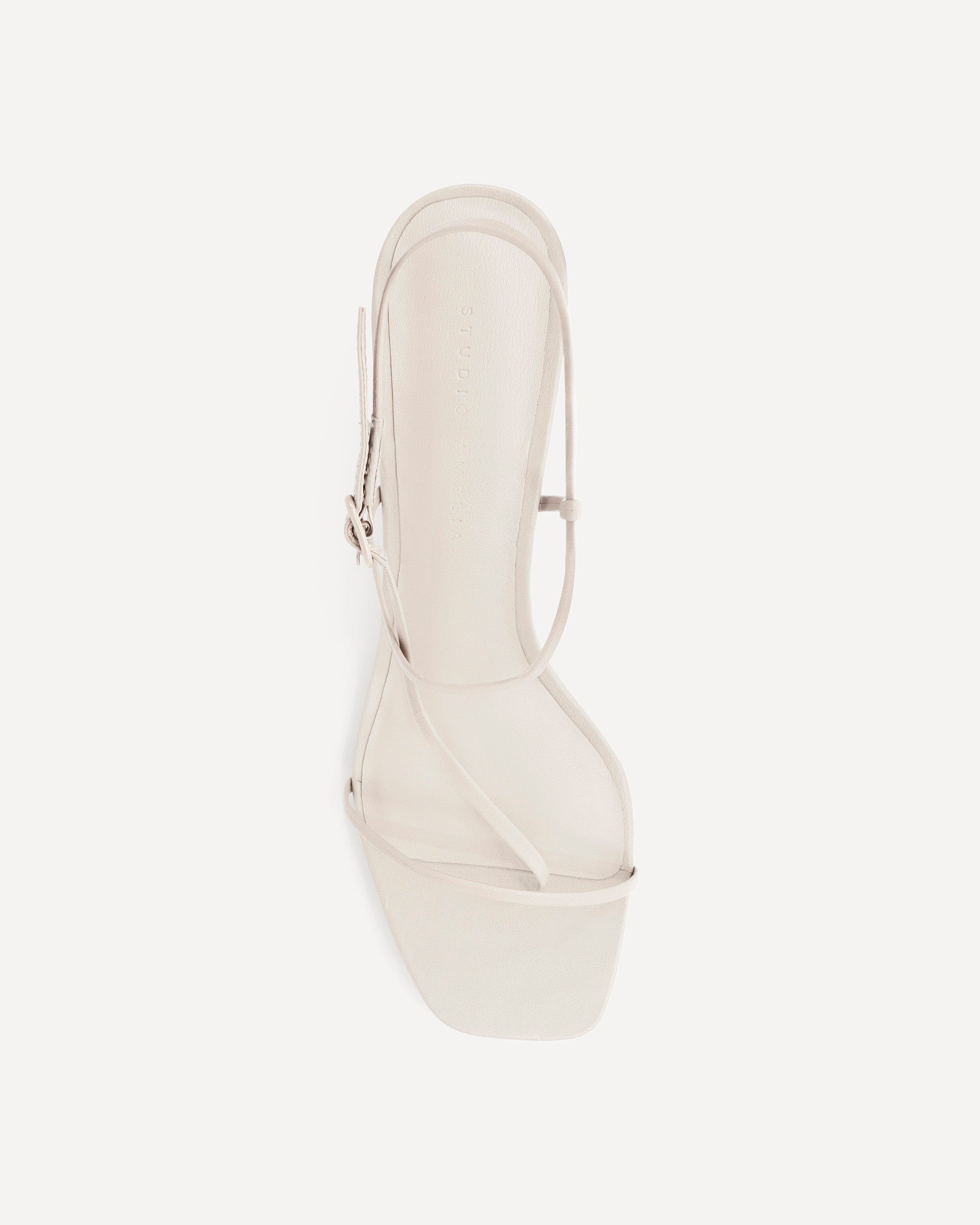 Cross Front 70 Heel | Stone