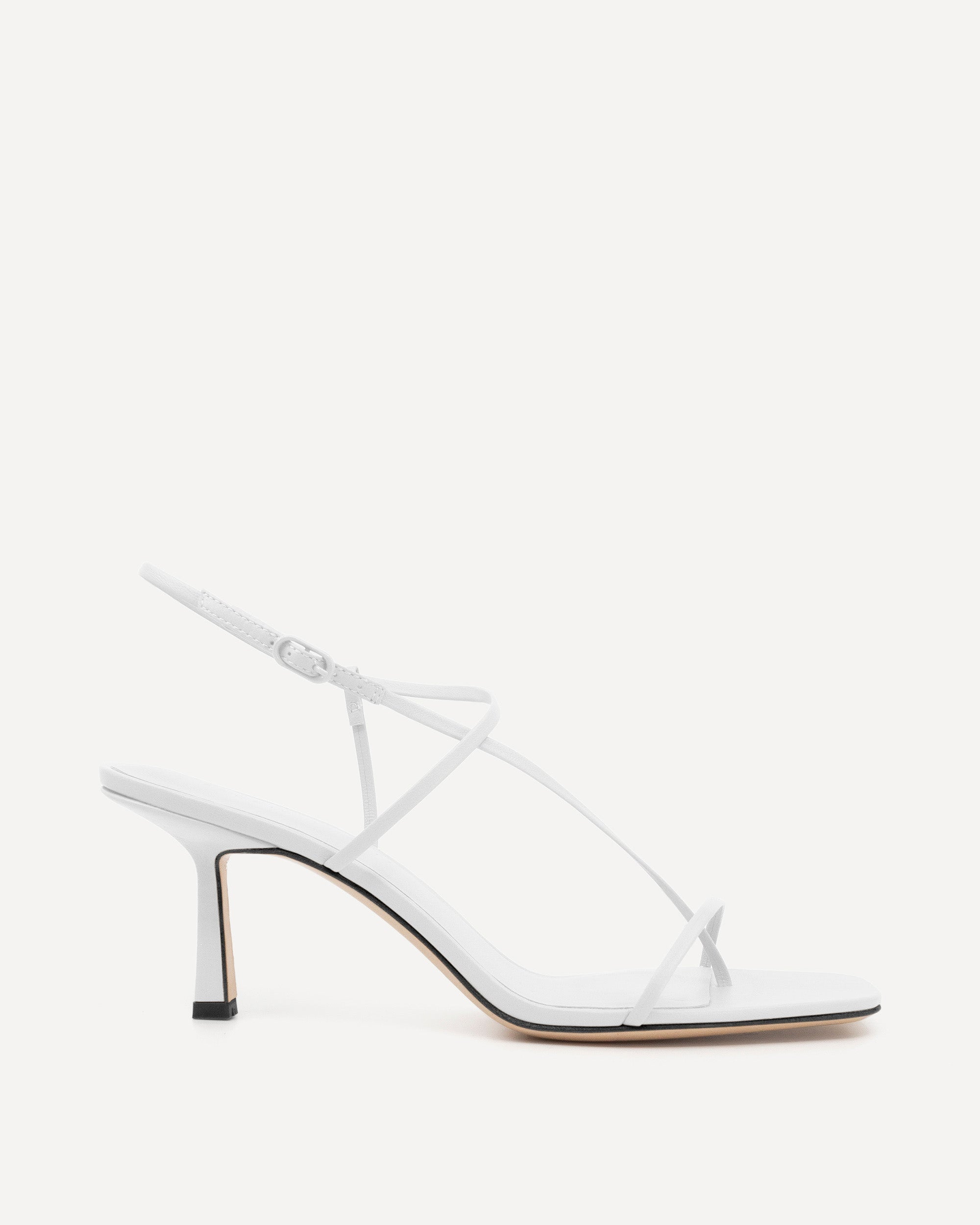 Cross Front 70 Heel | White