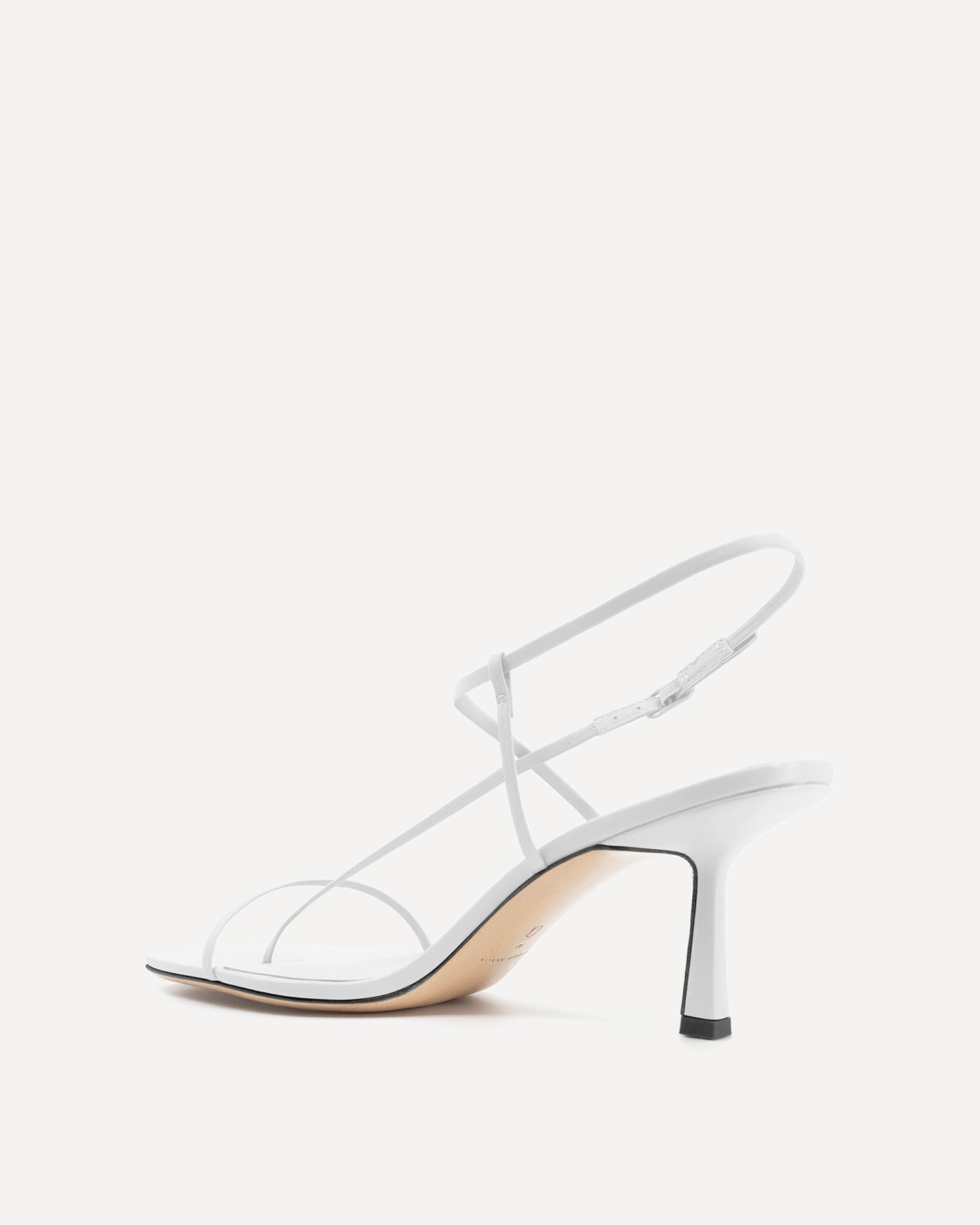 Cross Front 70 Heel | White