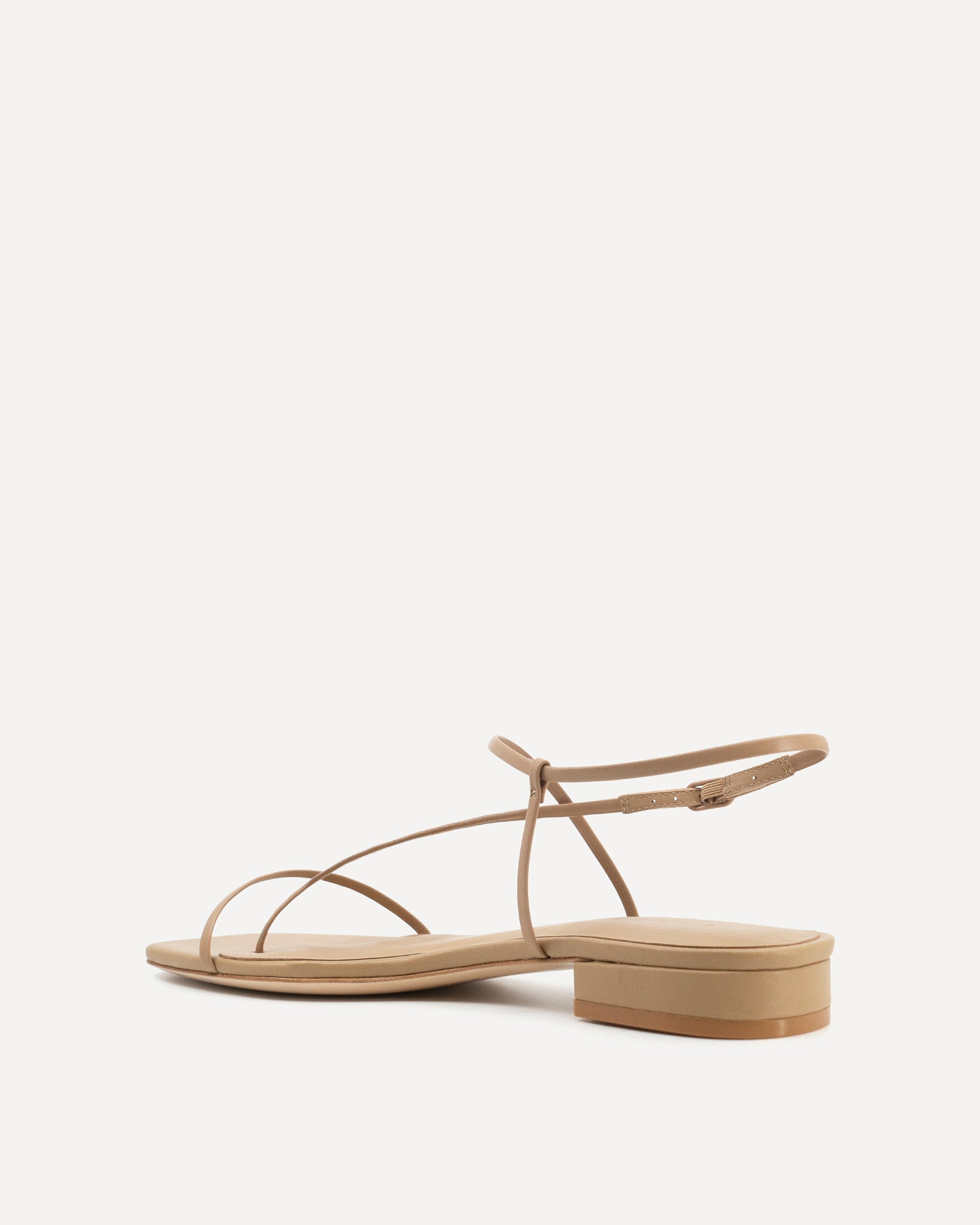 Cross Front Flat | Beige