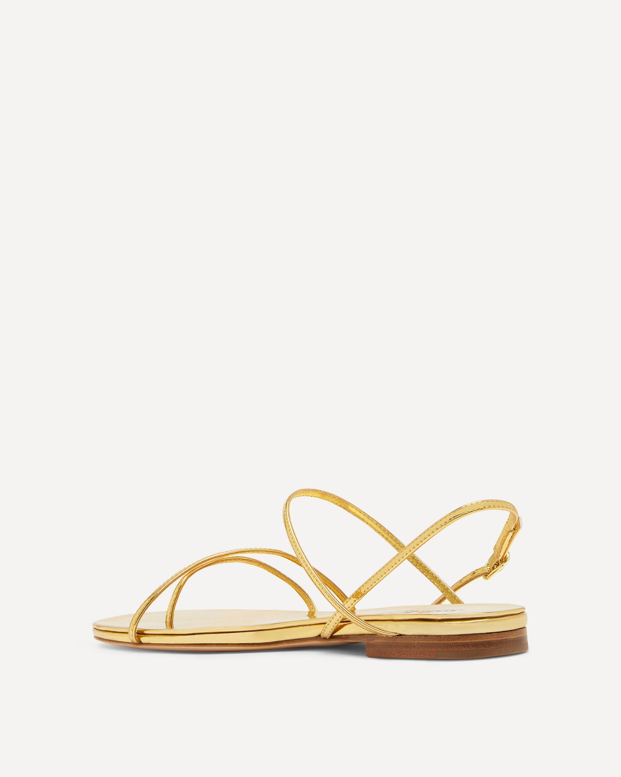 Helix Flat Sandal | Gold