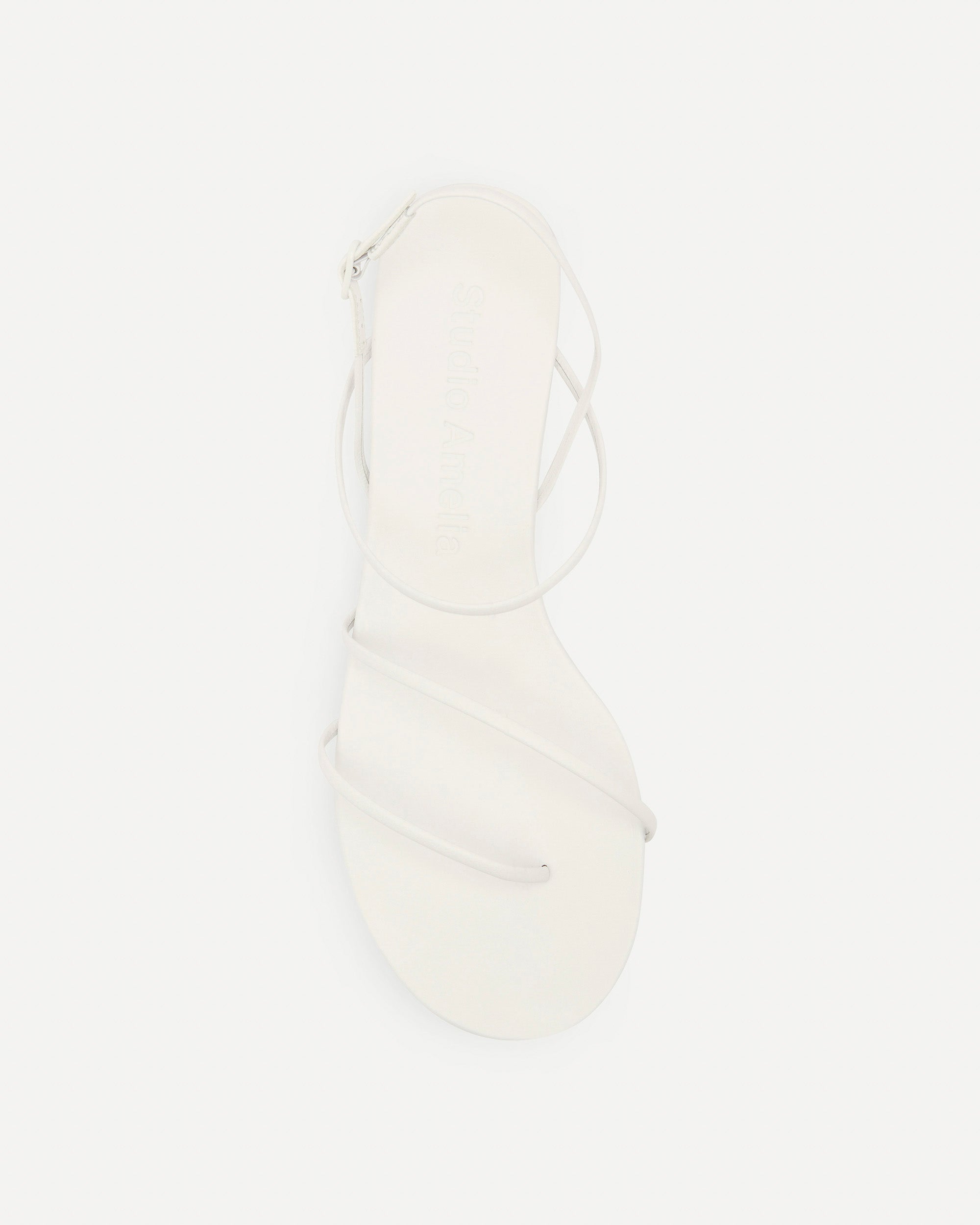 Helix Flat Sandal | White