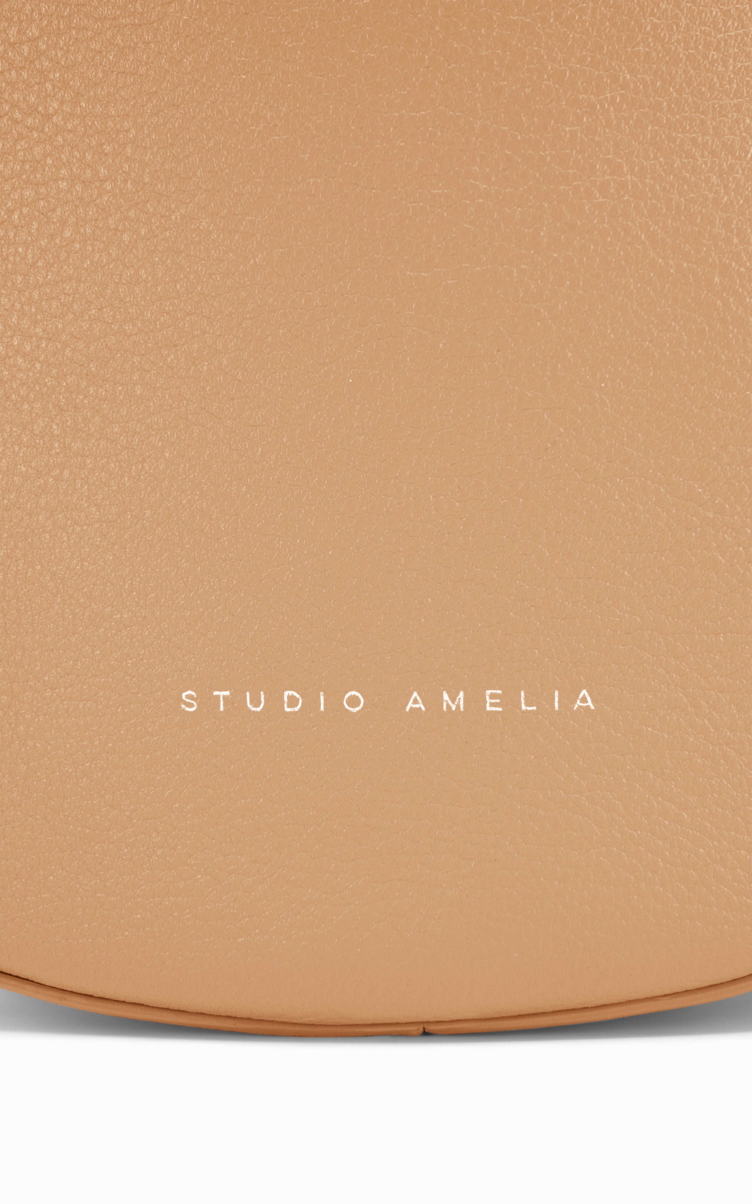 beige shoulder bag with premium leather