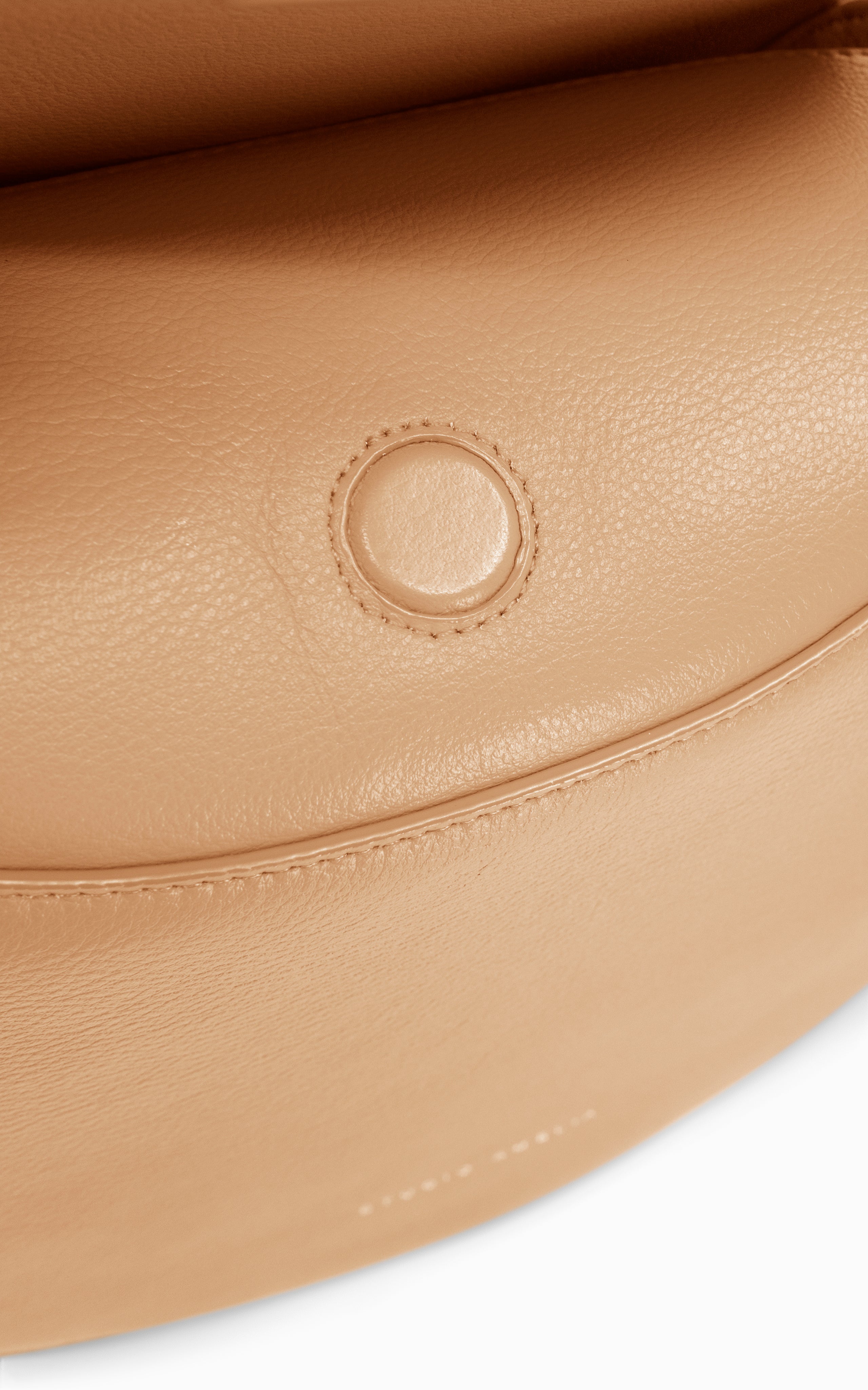 beige shoulder bag with premium leather