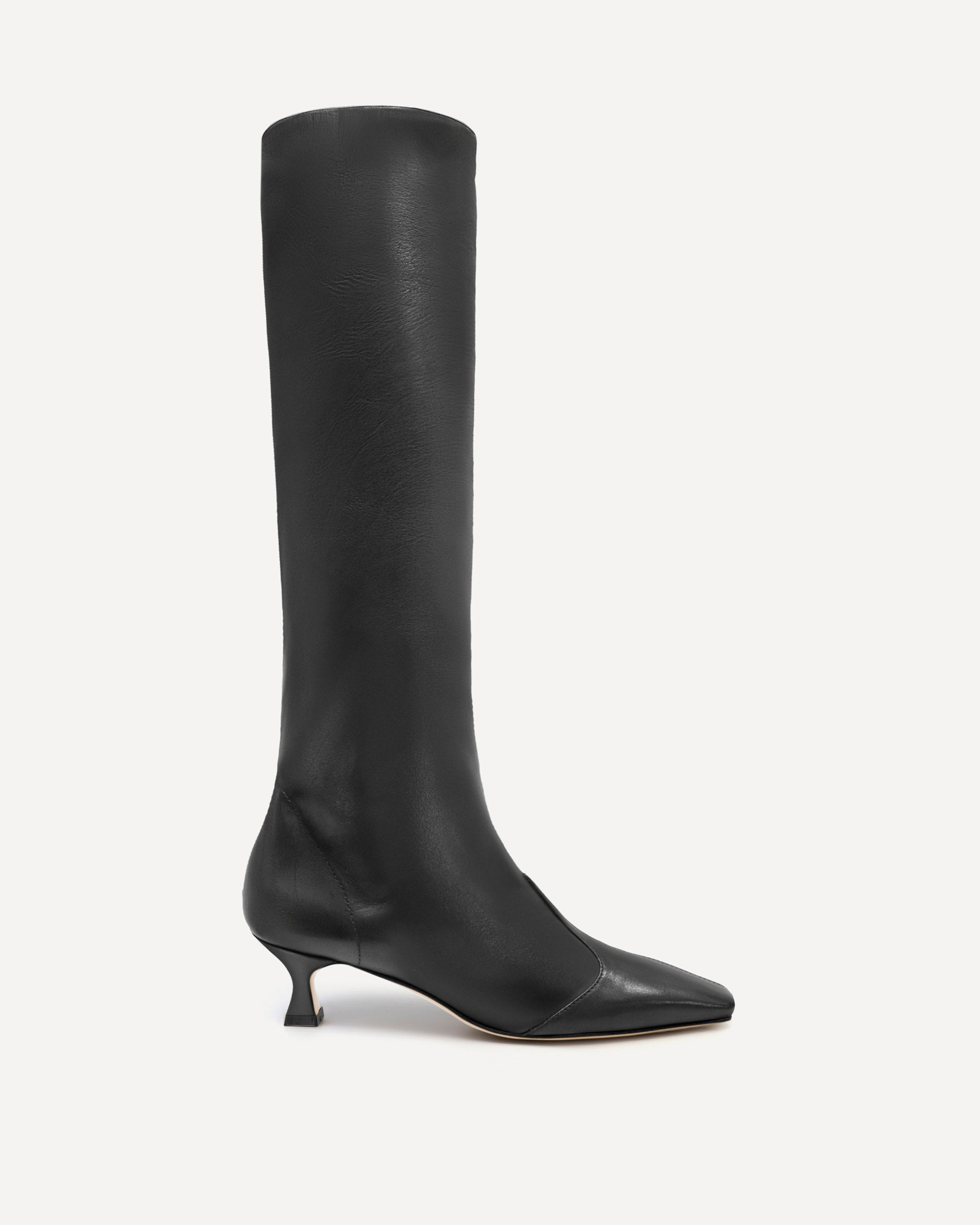 Maverick Calf Boot | Black Nappa