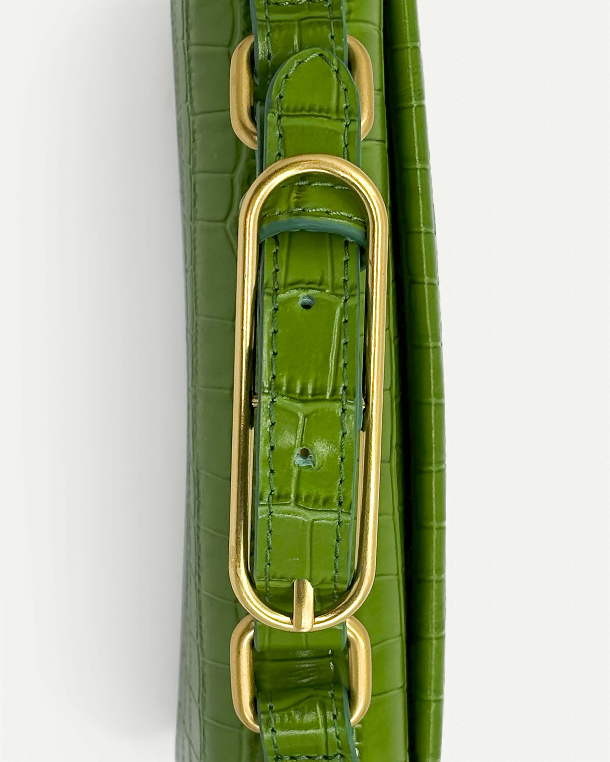 Audrey Mini Clutch | Sage Crocodile