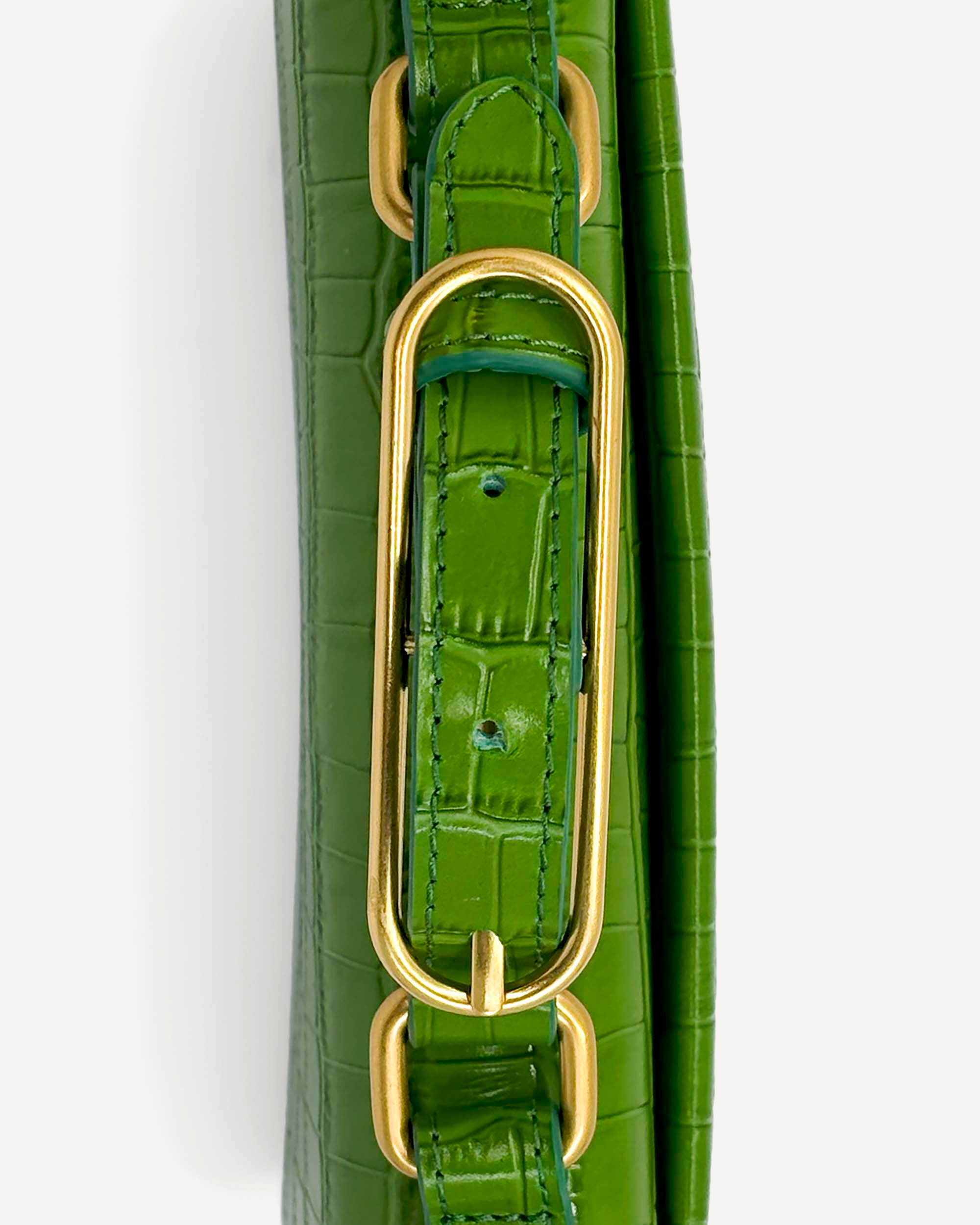 Audrey Mini Clutch | Sage Crocodile