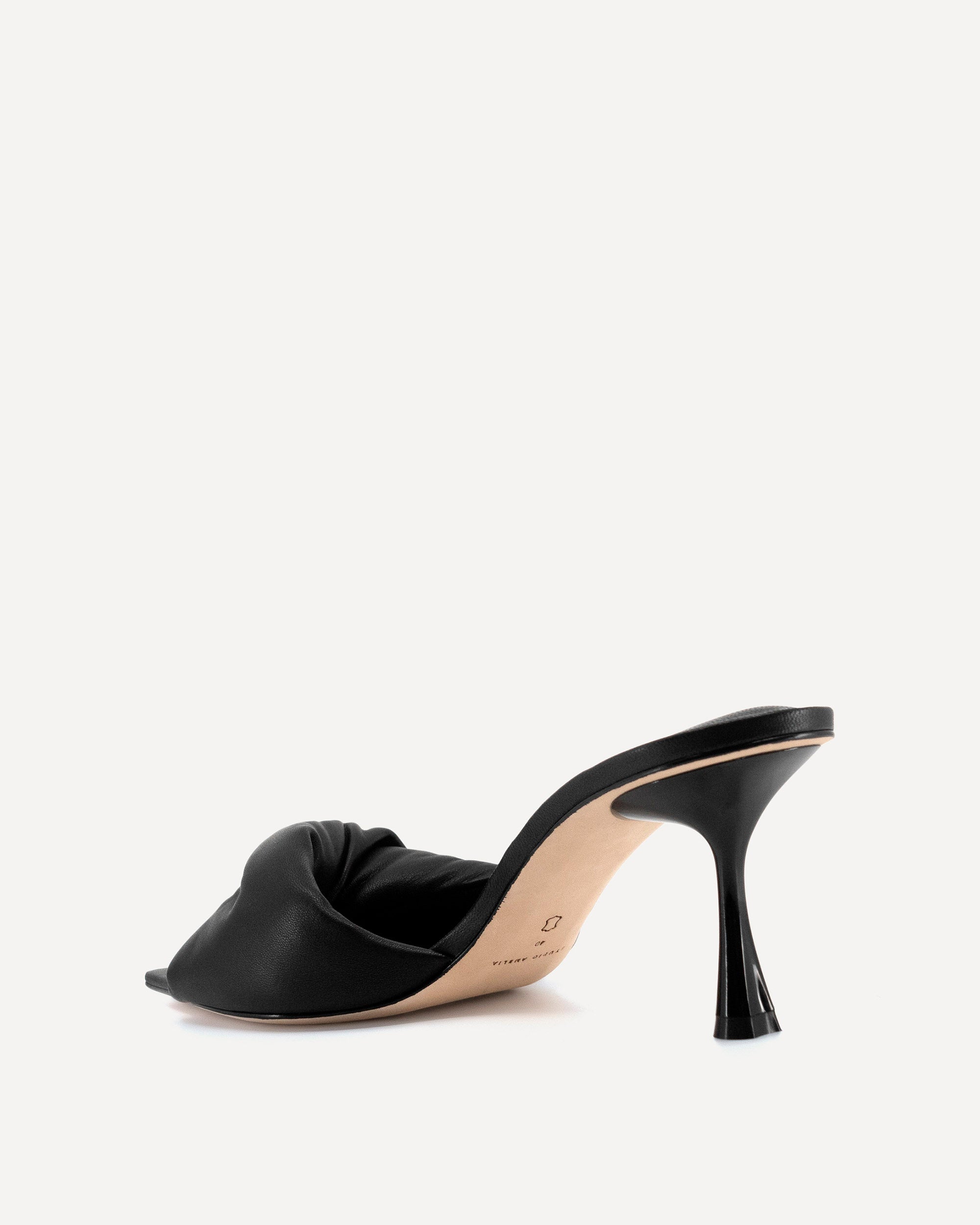 Twisted Front 70 Heel | Black