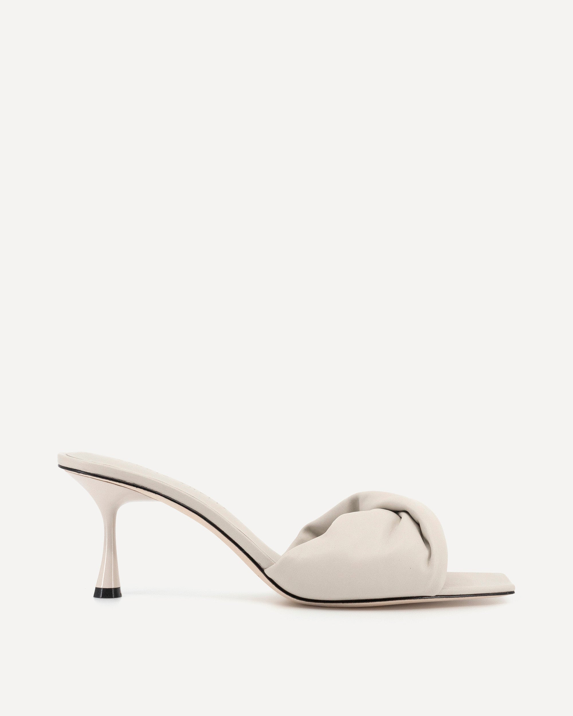 Twisted Front 70 Heel | Stone