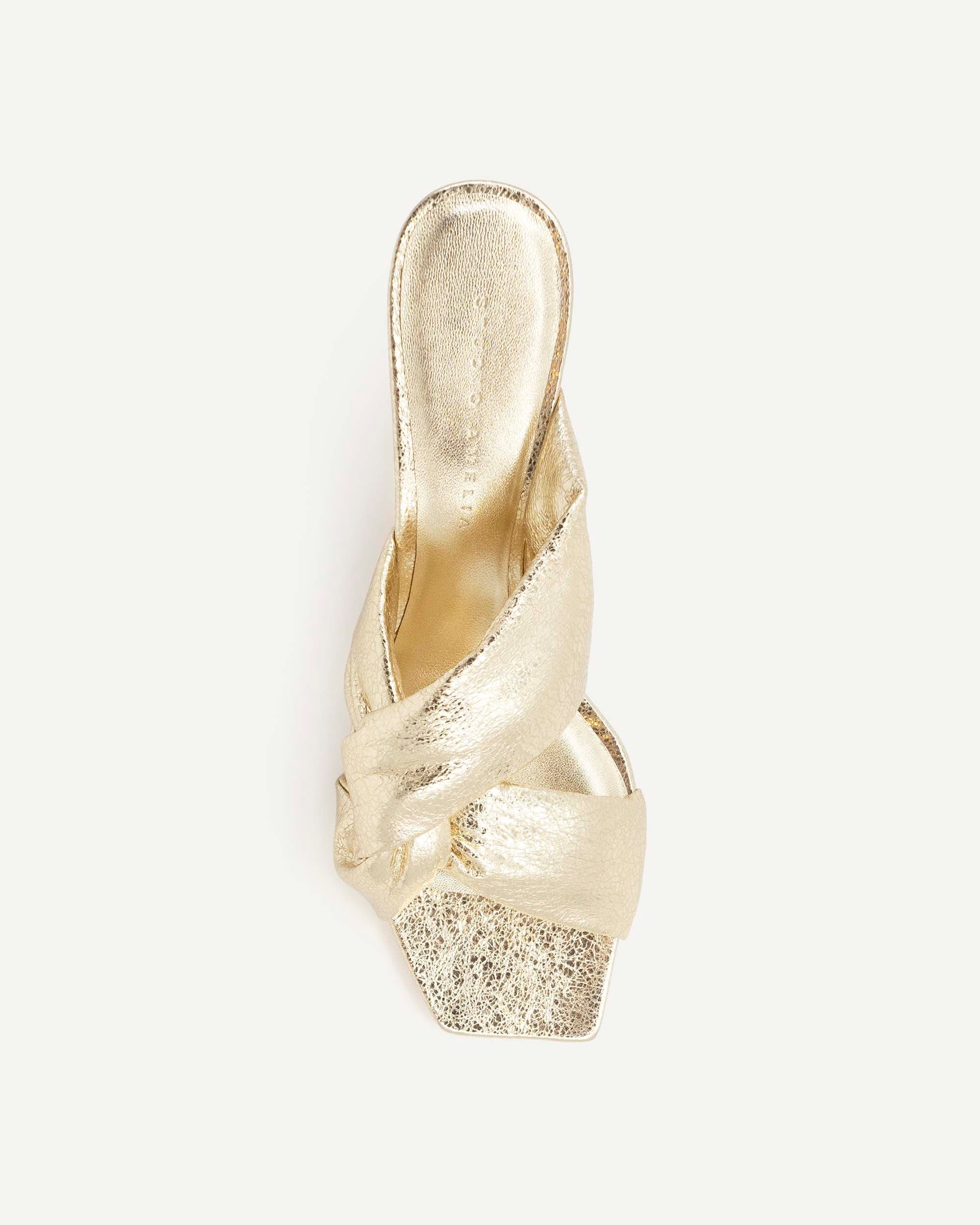 Pillow Loop 70 Heel | Gold