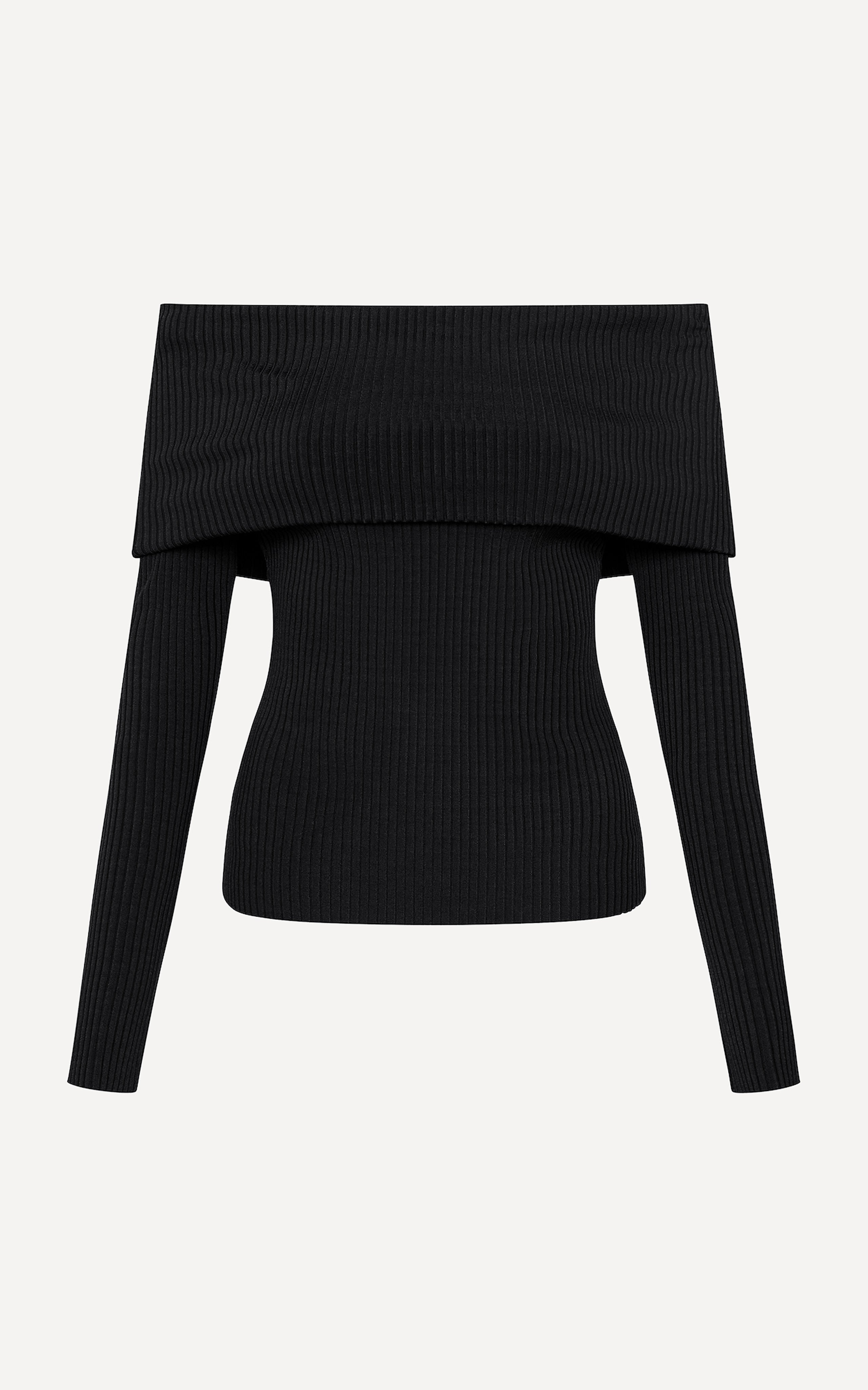 Ravine Rib Top | Black - SAMPLE