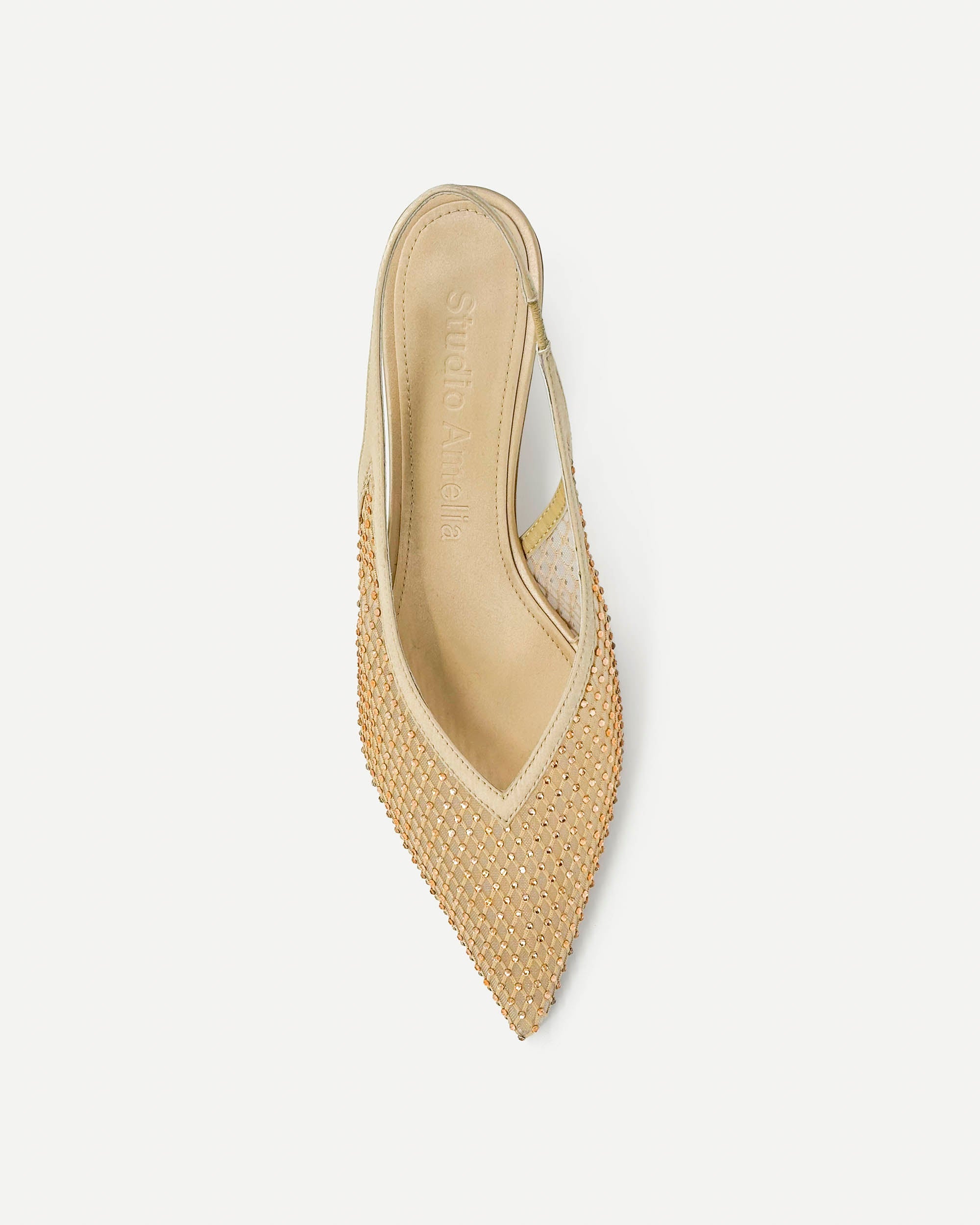 Razor 50 Heel | Champagne Mesh