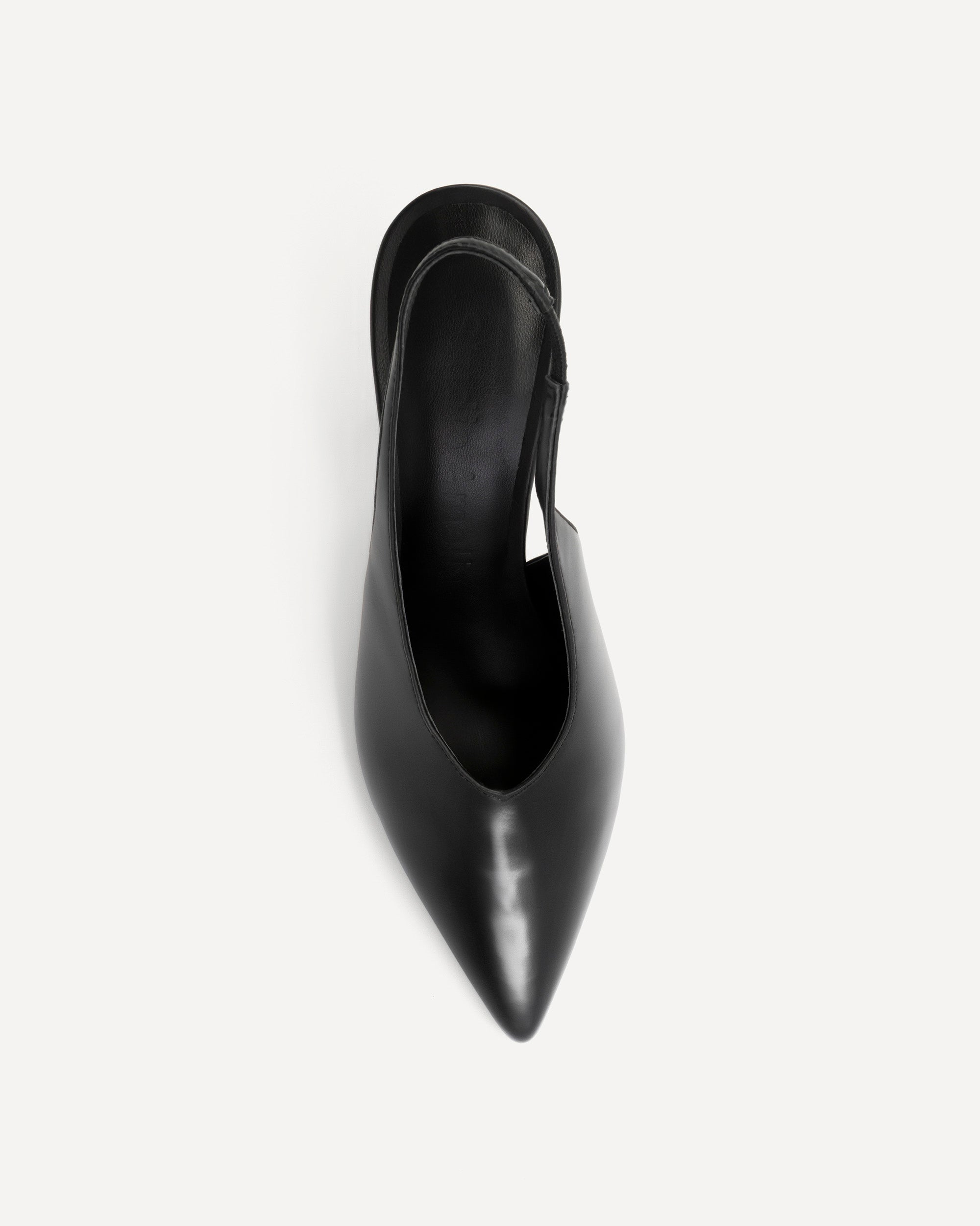 Razor Slingback 90 Heel | Black