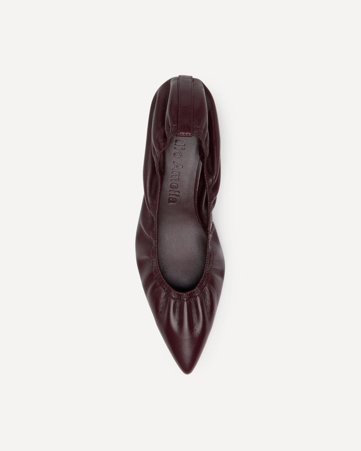 burgundy pointed pumps