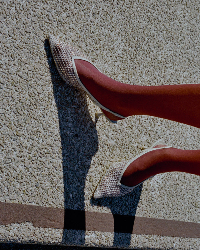 Razor 50 Heel | Champagne Mesh