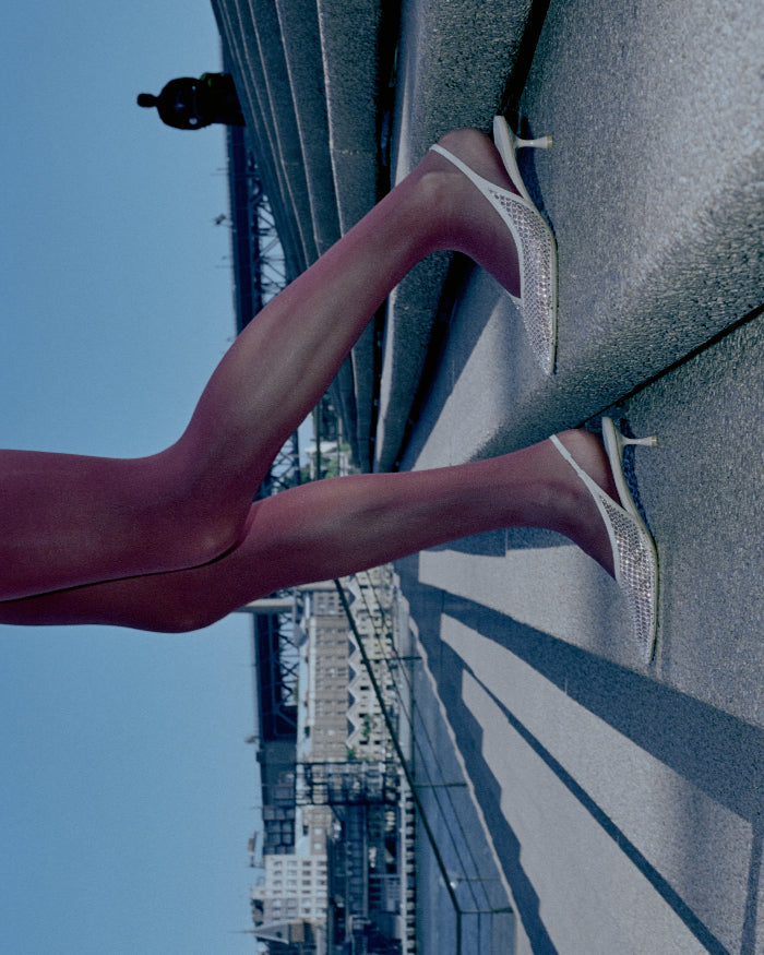 Razor 50 Heel | Champagne Mesh