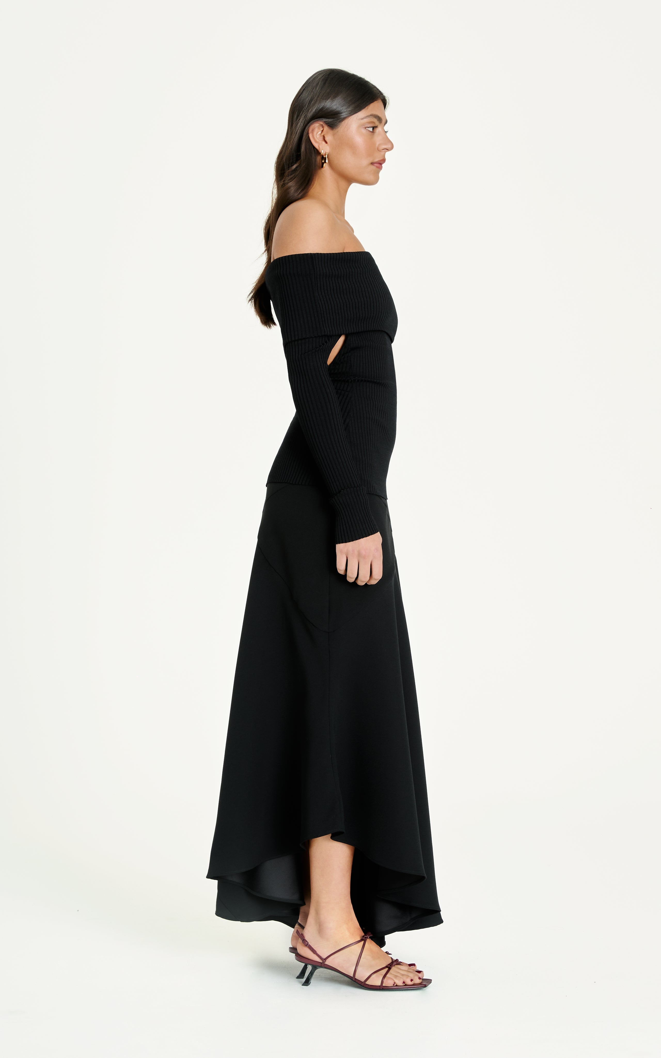 Ratio Bias Skirt | Black - SAMPLE