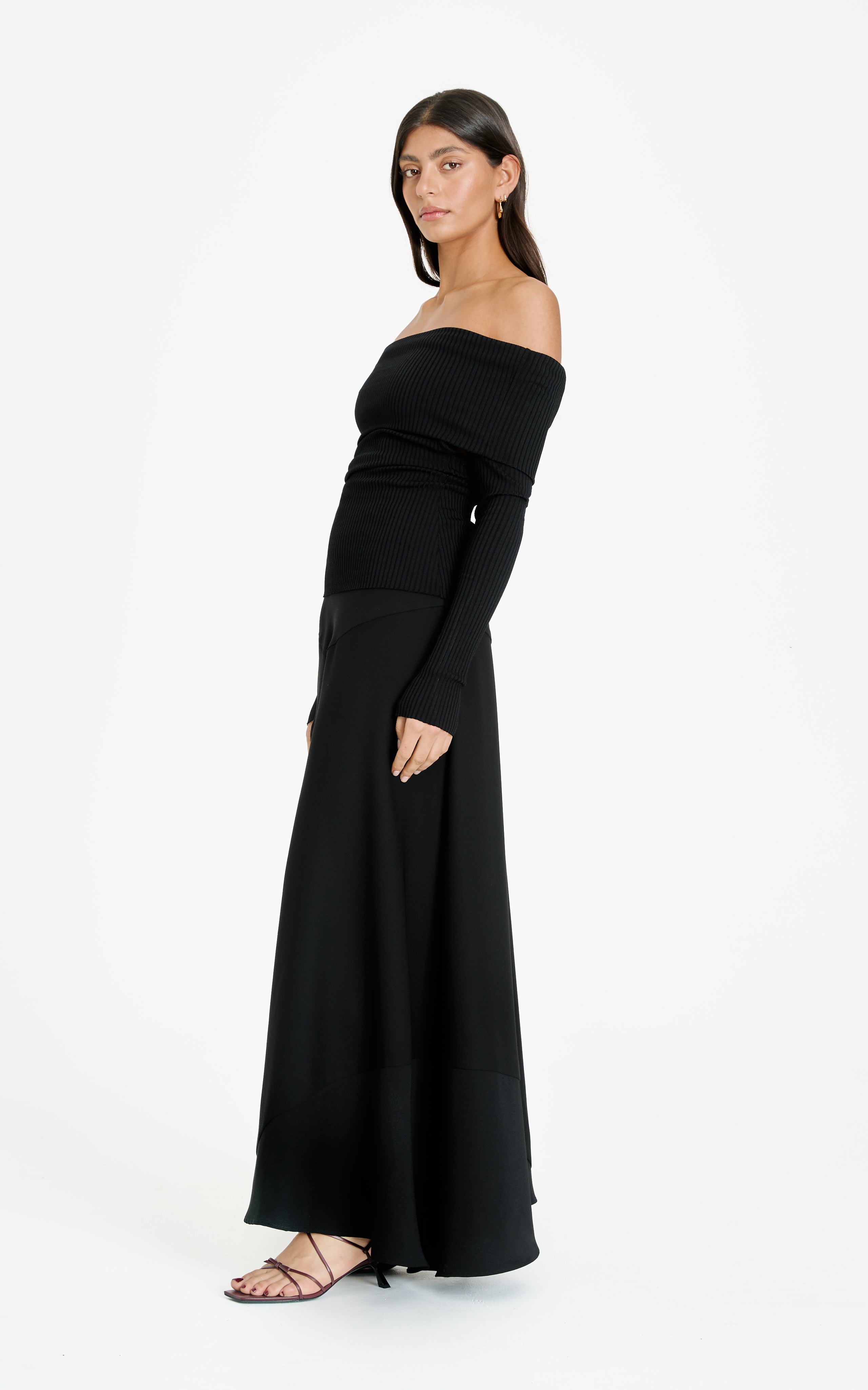 Ratio Bias Skirt | Black - SAMPLE