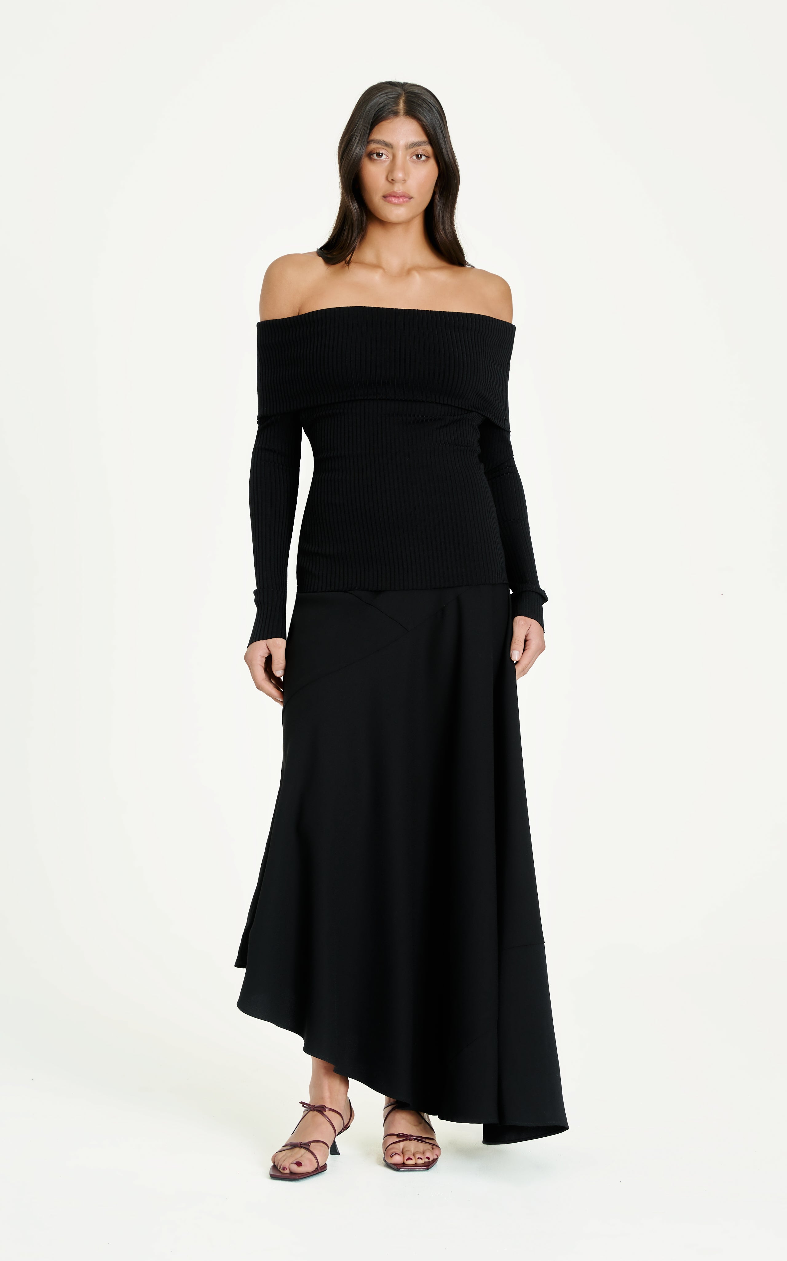 Ravine Rib Top | Black - SAMPLE