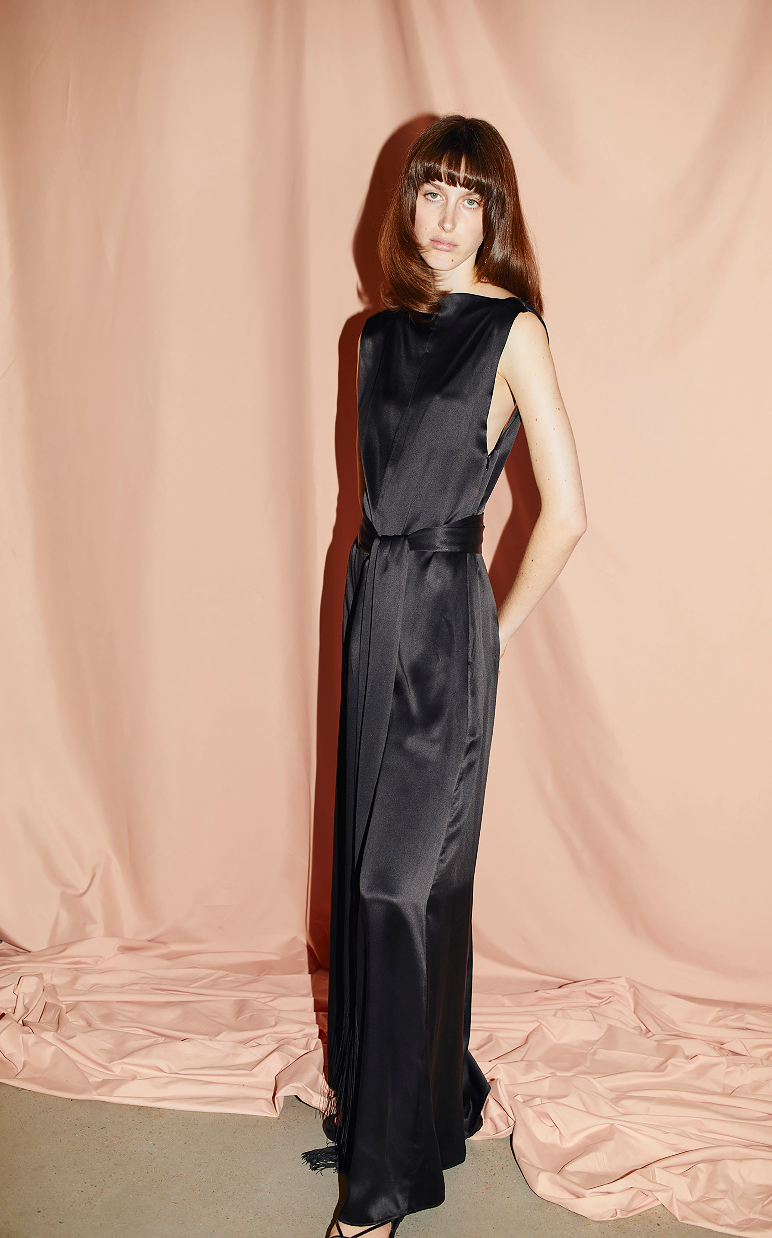 SAMPLE Cincture Belted Jumpsuit | Lobster
