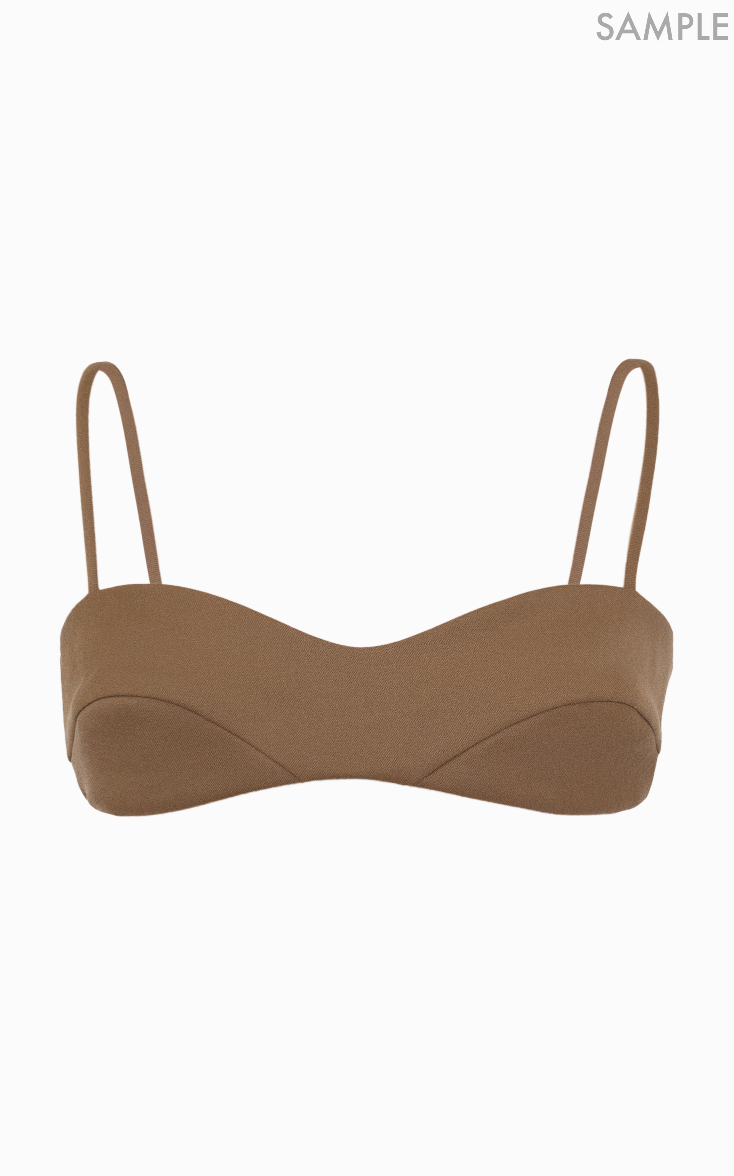 SAMPLE Bound Tailored Bralette | Almond