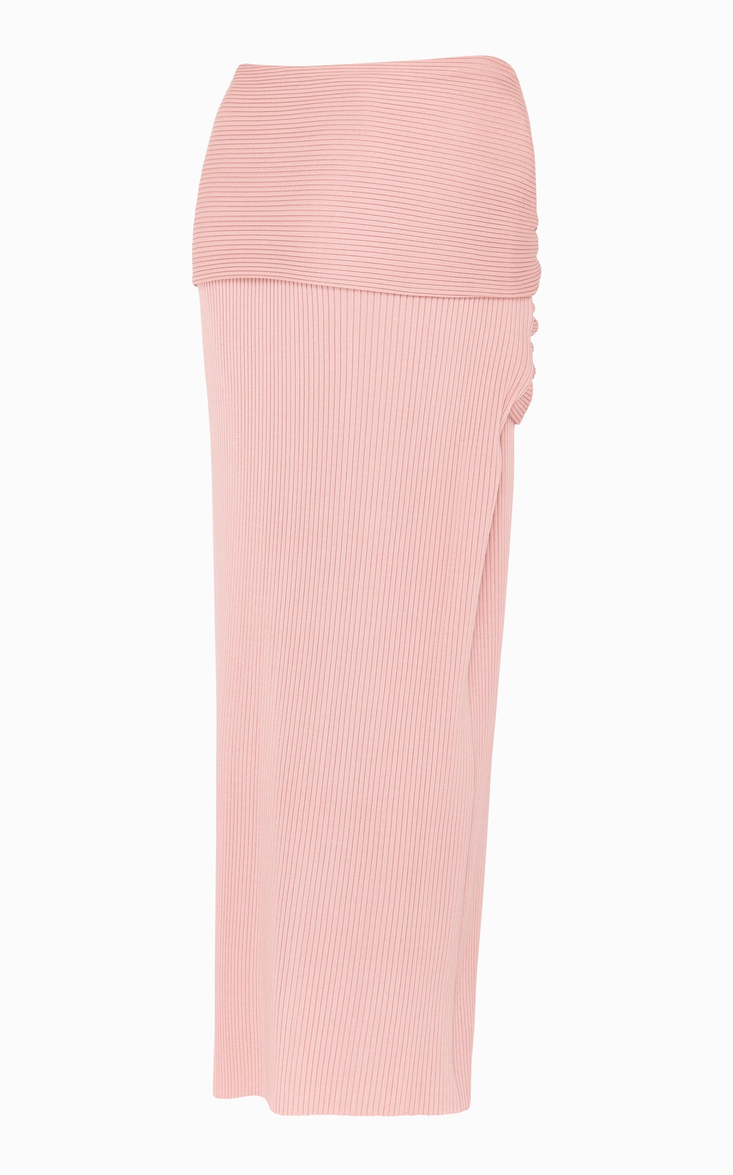 Serpent Wrapped Rib Skirt | Rose - SAMPLE