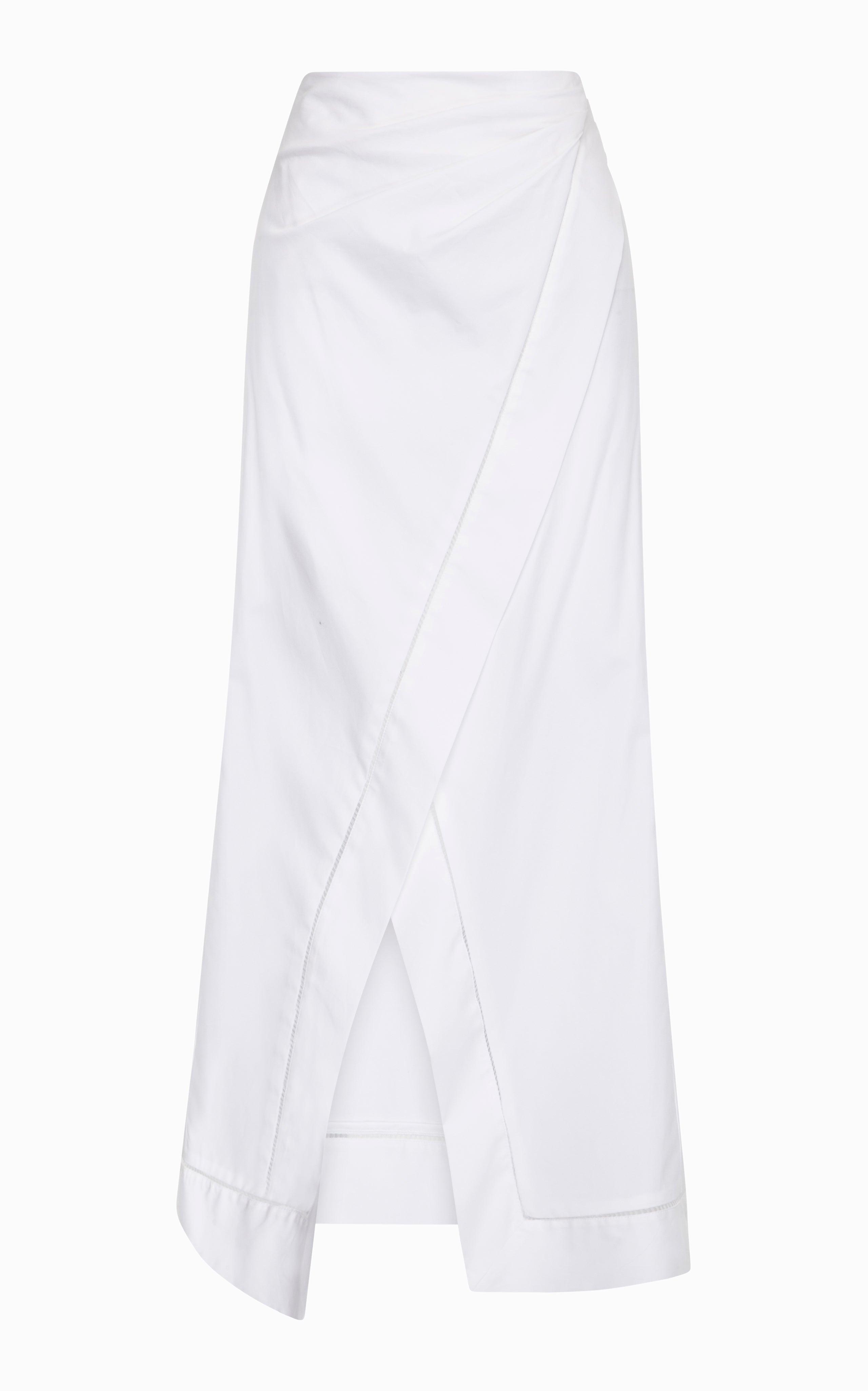 SAMPLE Voltare Wrap Skirt | White