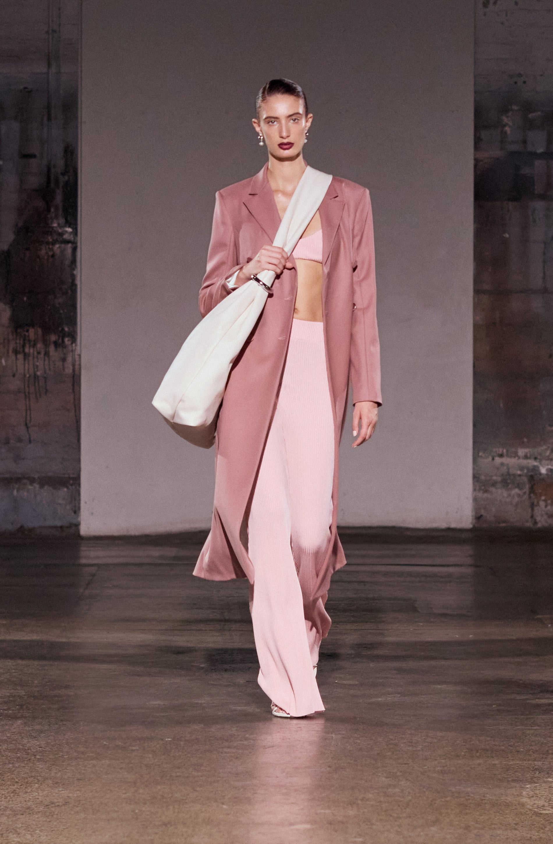Giza Rib Flare | Rose