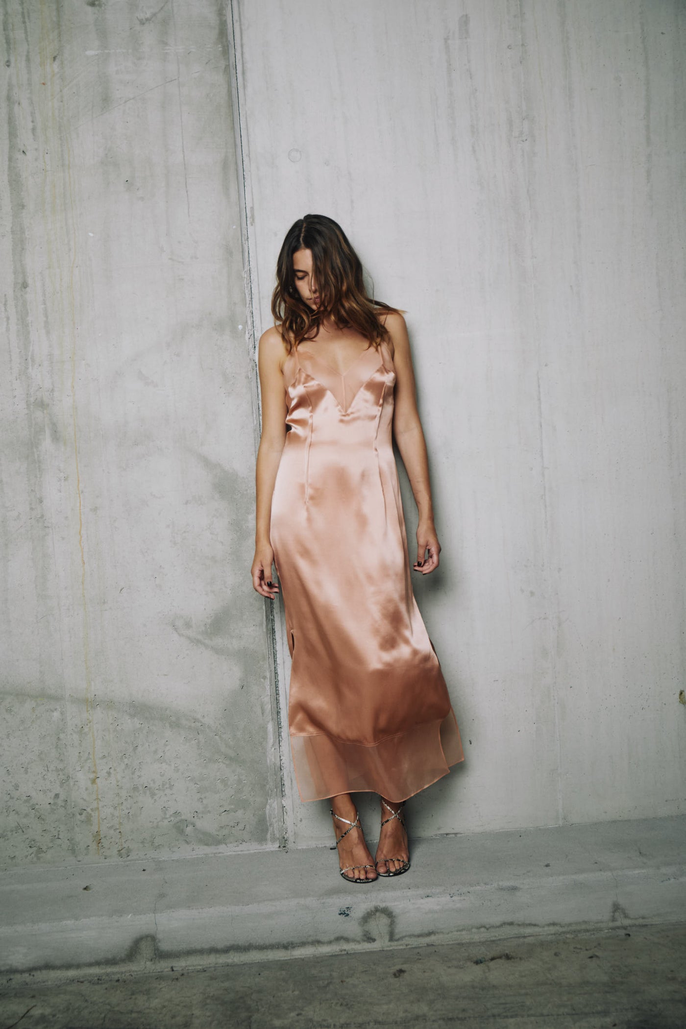 Elude Slip Dress | Blush - SAMPLE