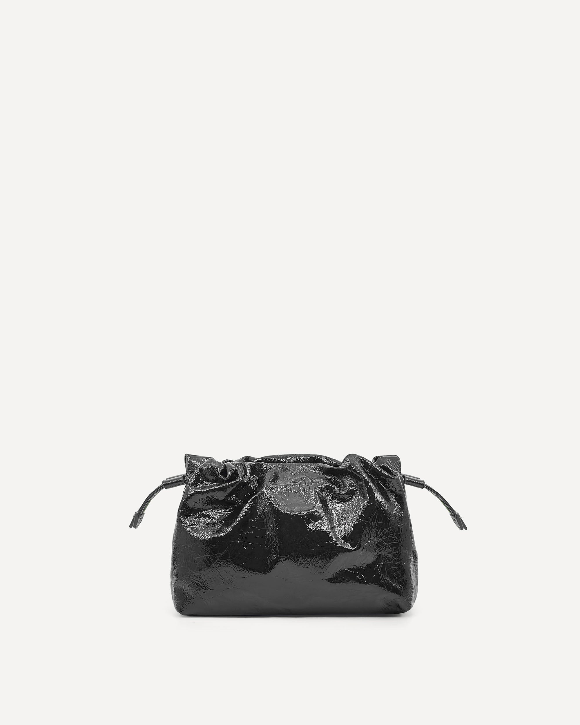 Alexandra Petite Drawstring | Black Crinkle