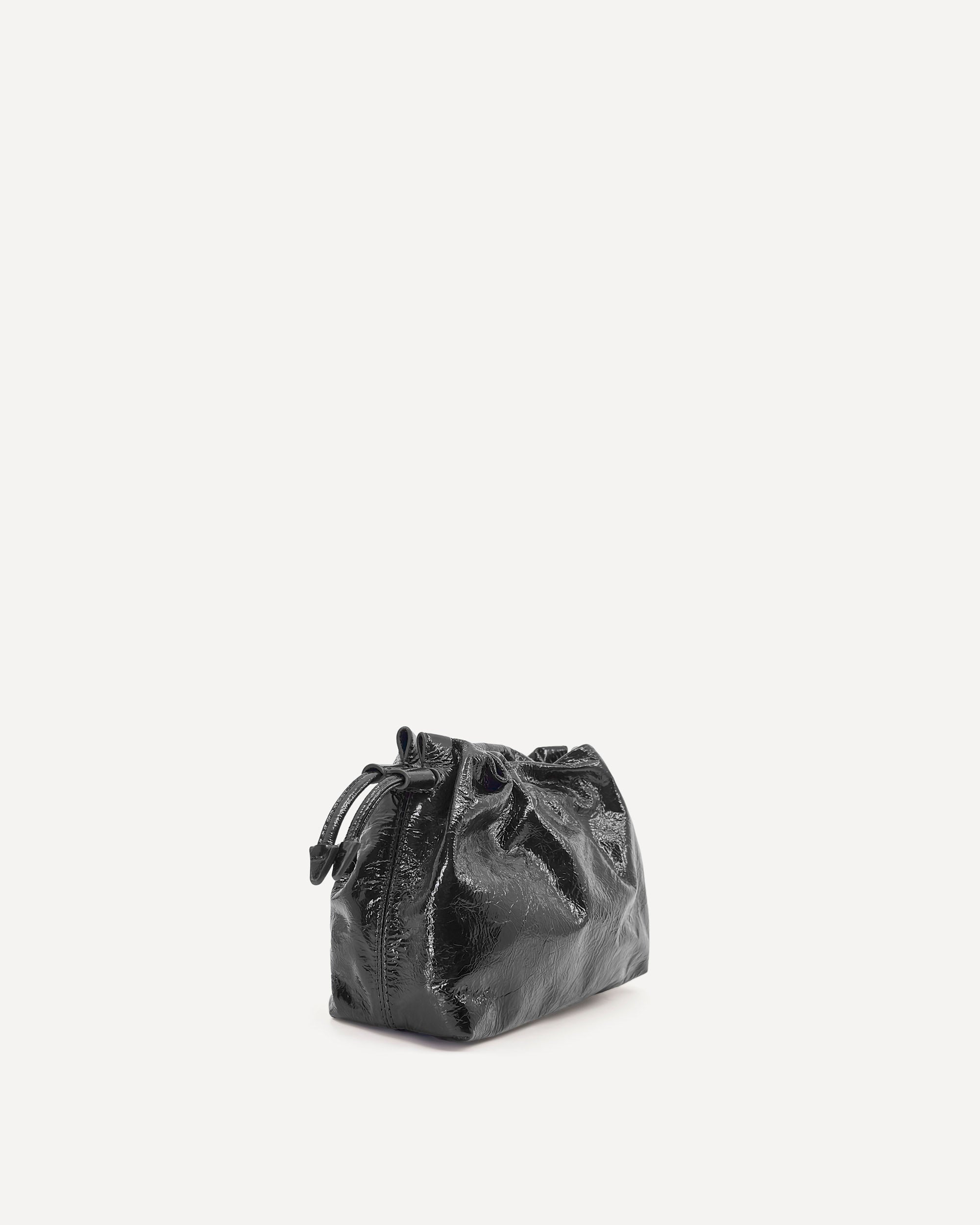 Alexandra Petite Drawstring | Black Crinkle