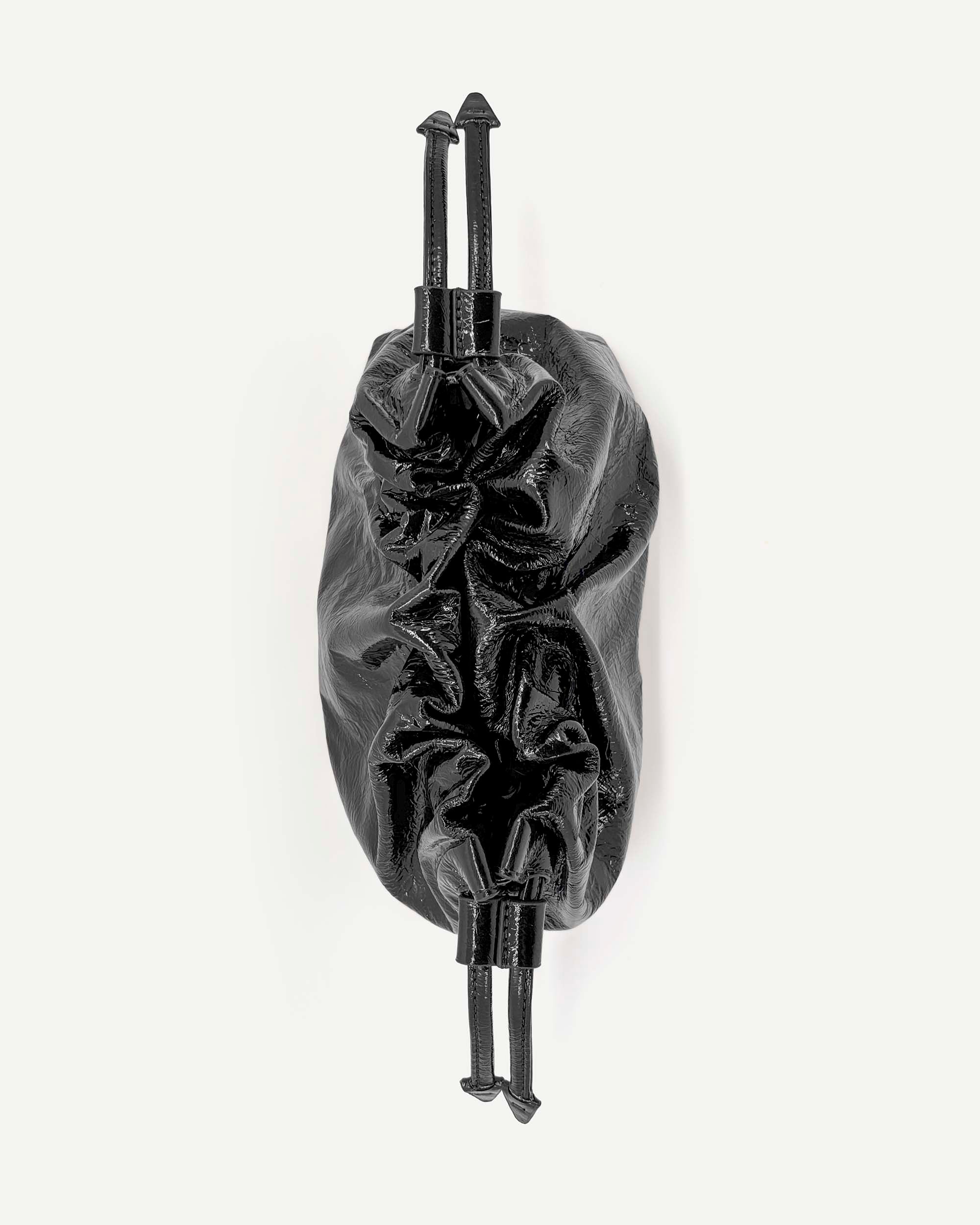 Alexandra Petite Drawstring | Black Crinkle