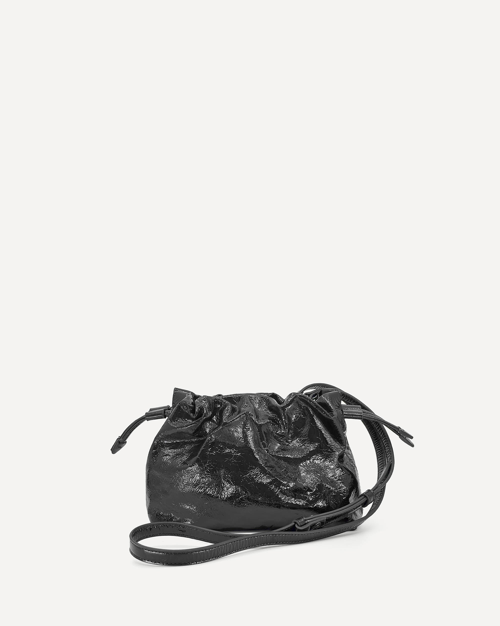 Alexandra Petite Drawstring | Black Crinkle