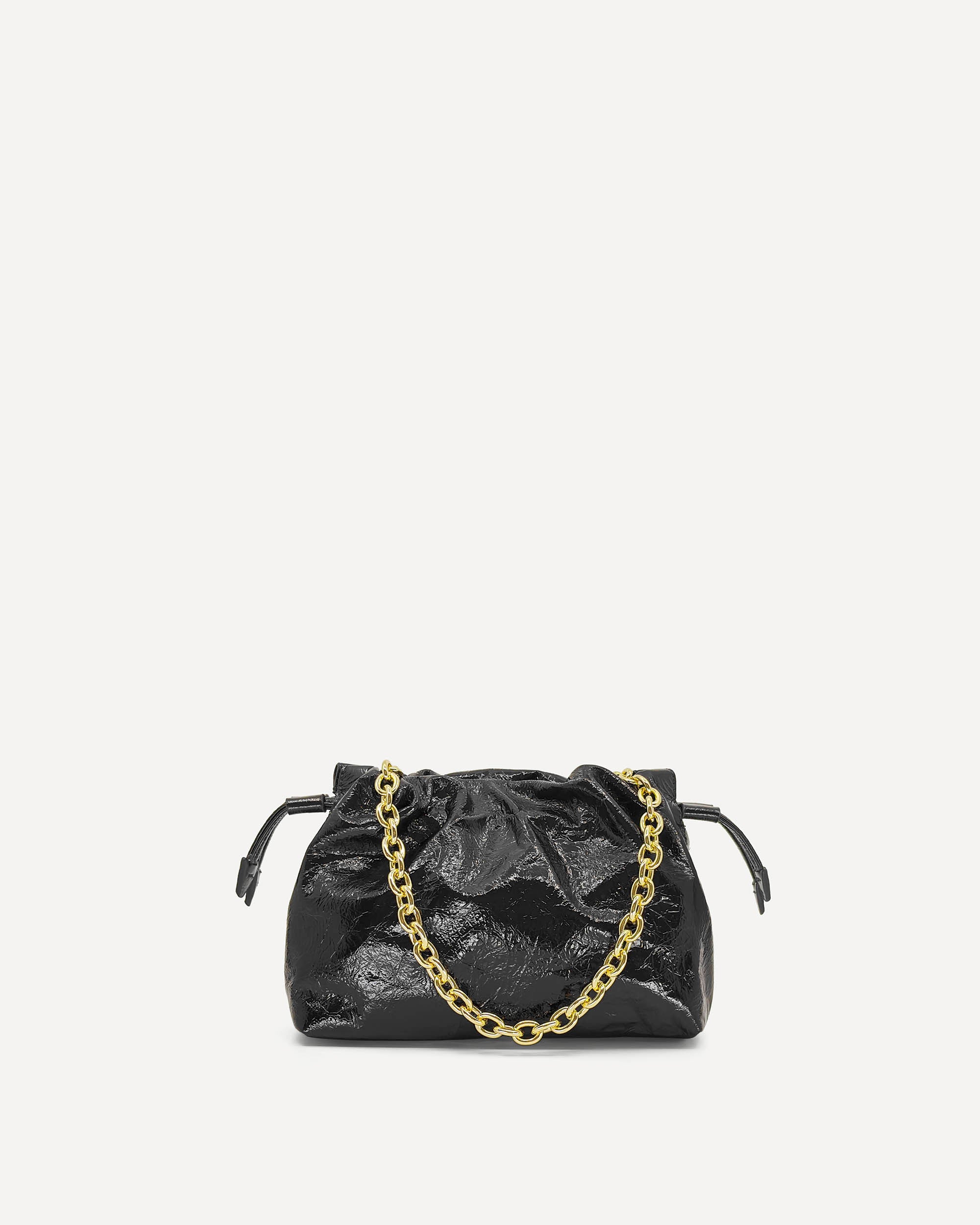 Alexandra Petite Drawstring | Black Crinkle