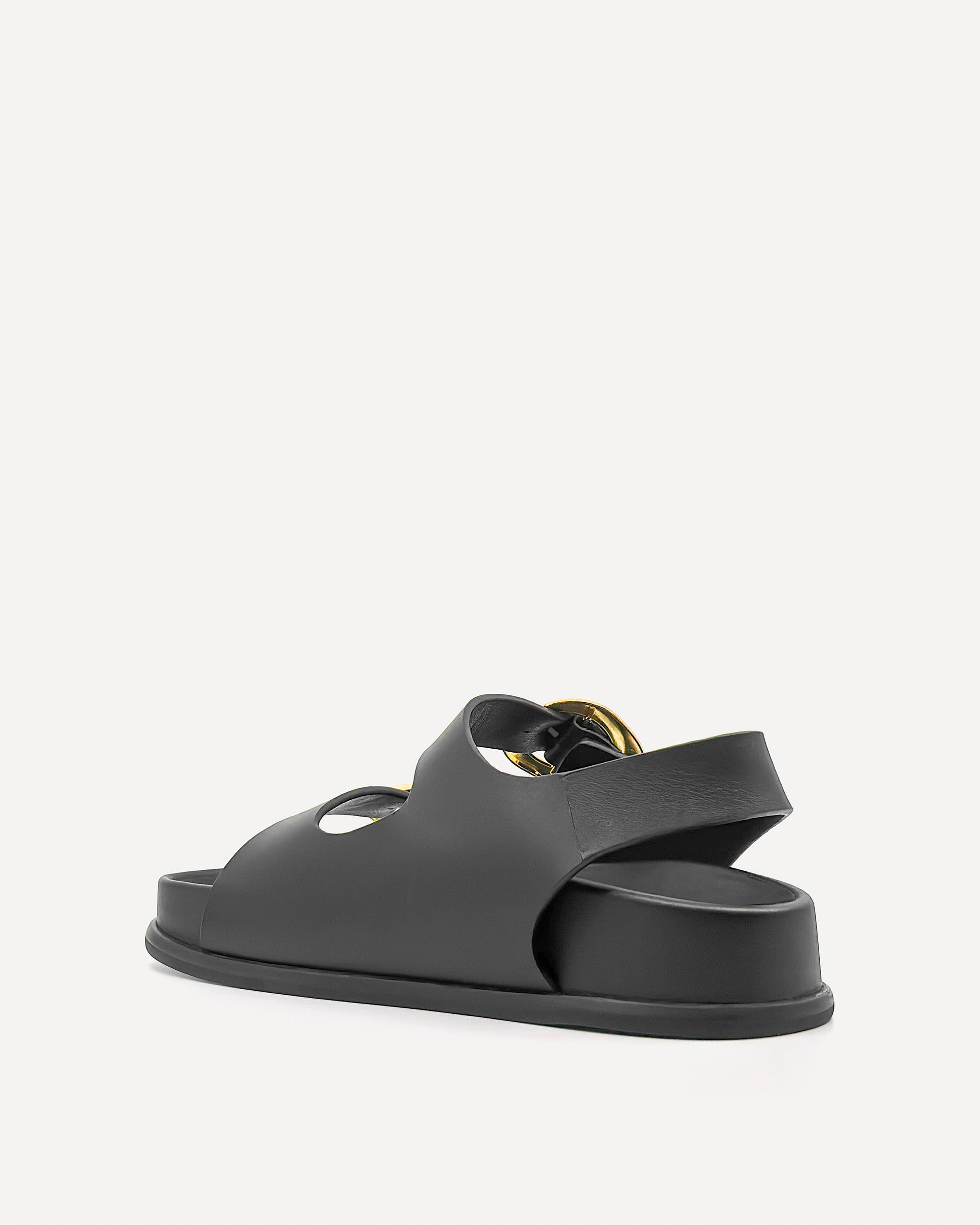 Allegra Chunky Flat Sandal | Black