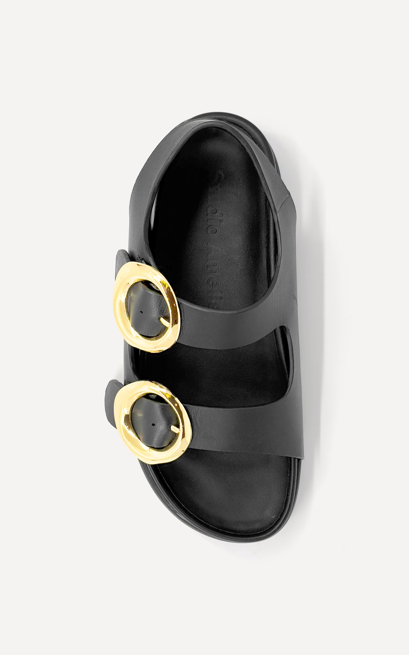 Allegra Chunky Flat Sandal | Black