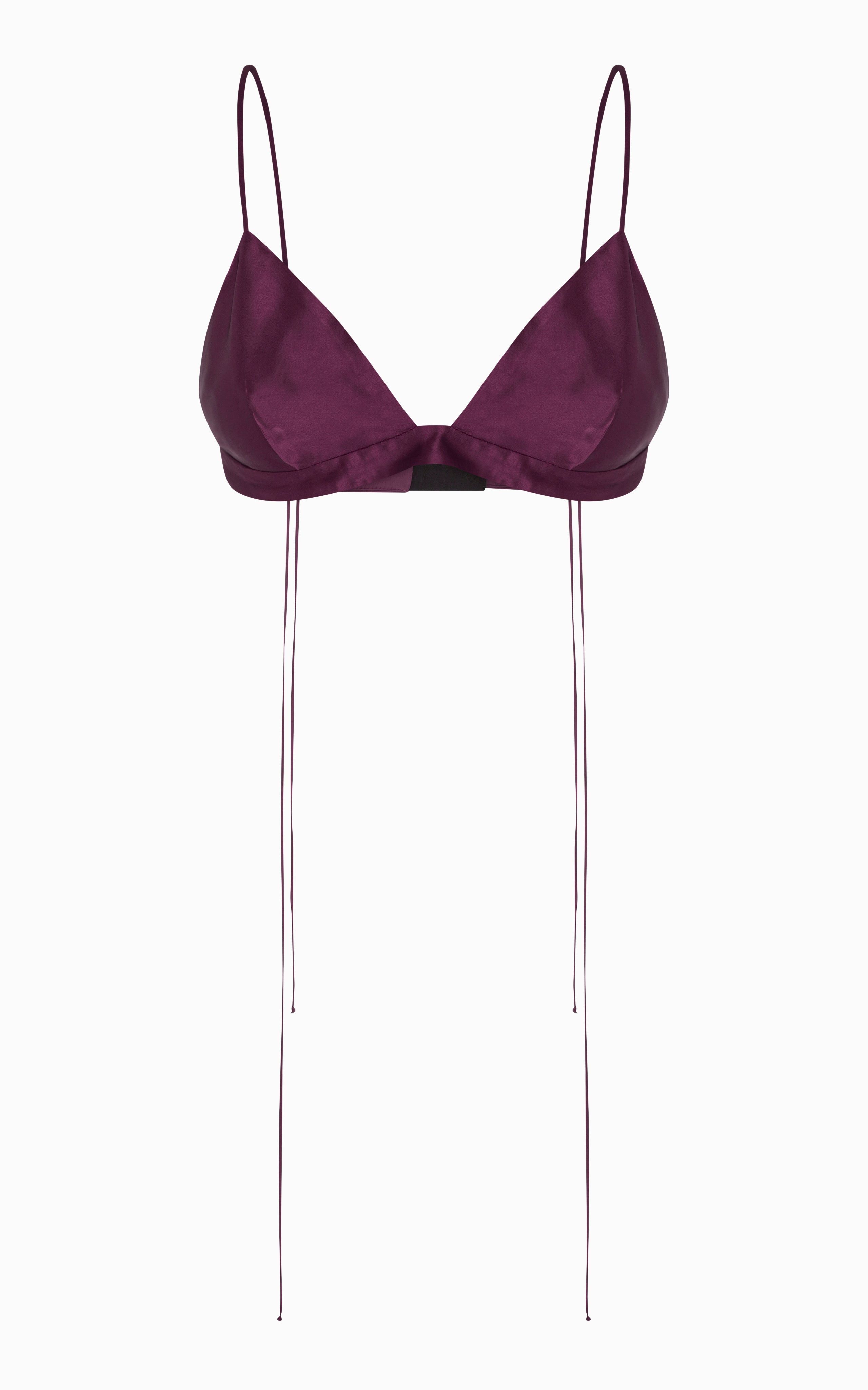 Atom Triangle Bralette | Aubergine
