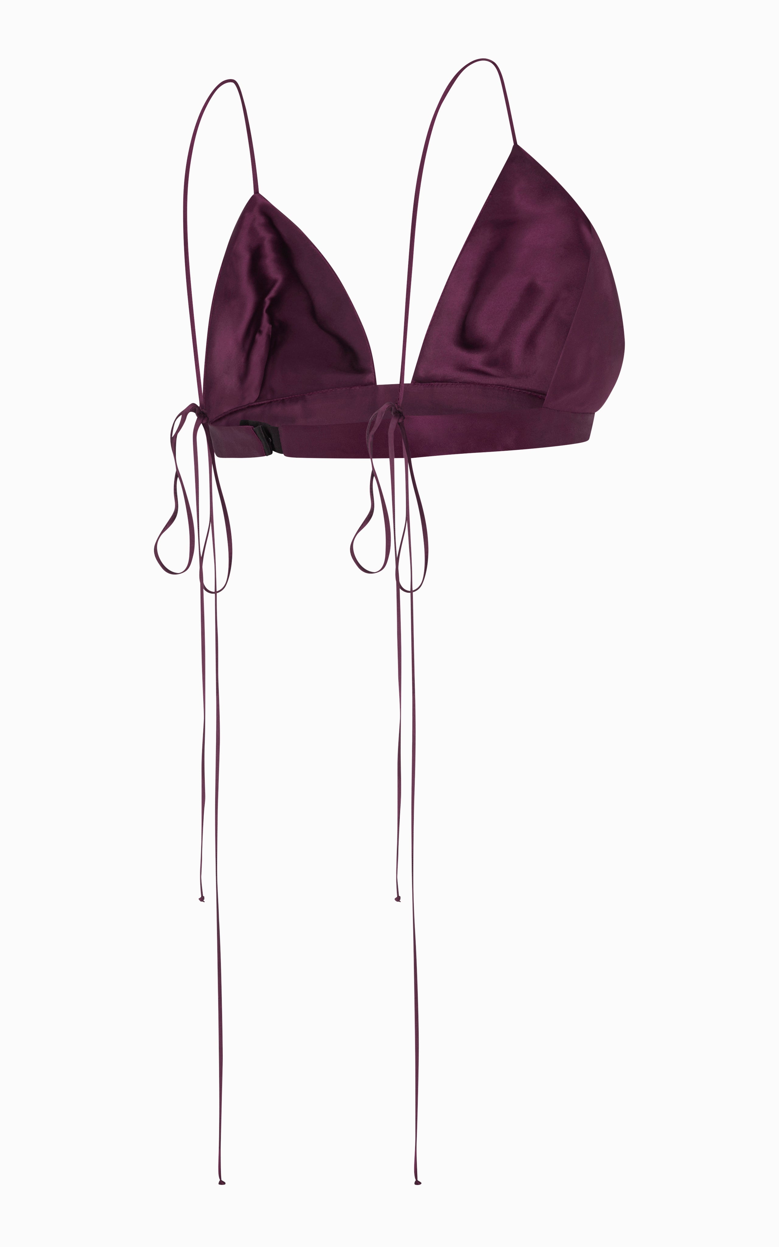 Atom Triangle Bralette | Aubergine