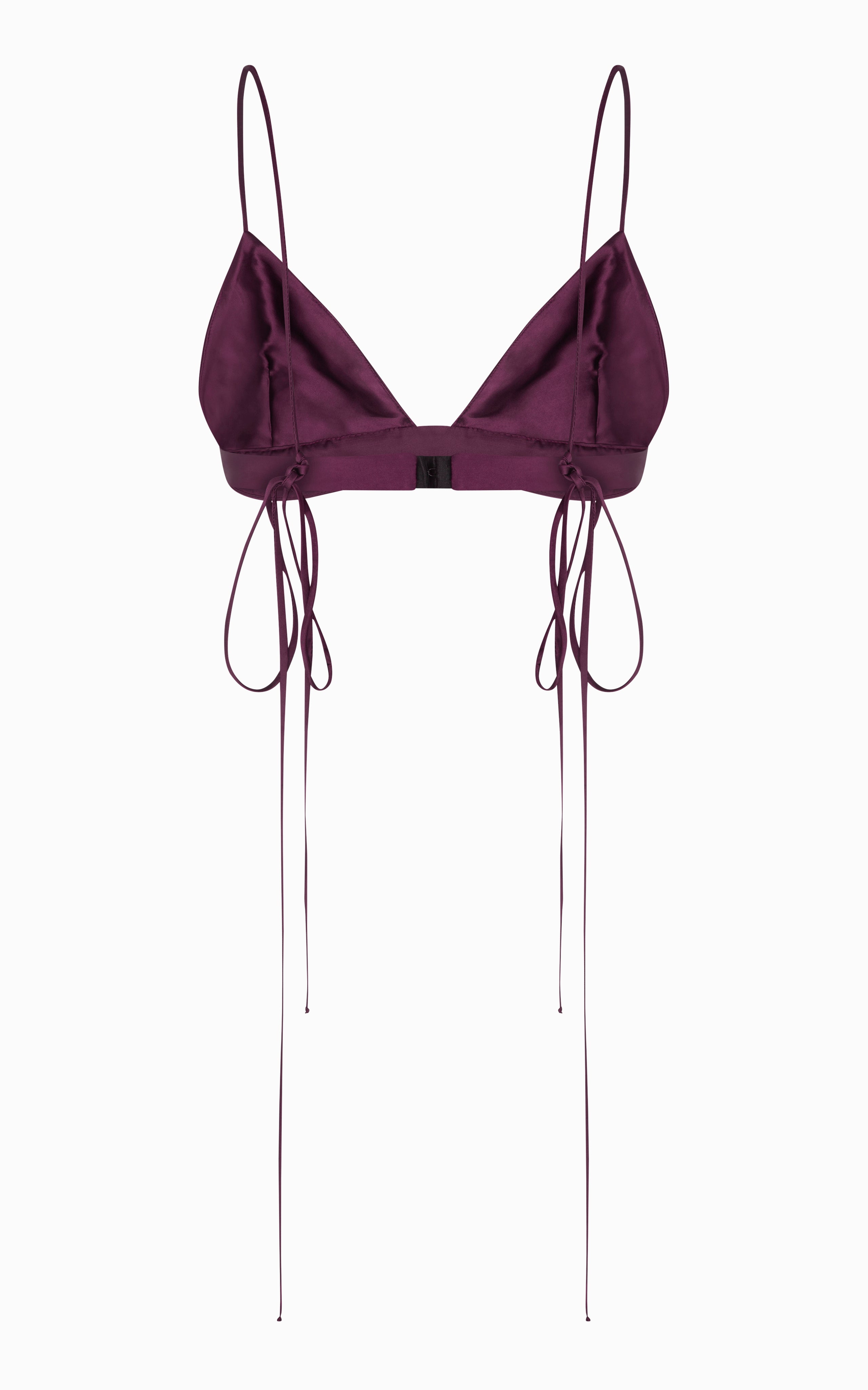 Atom Triangle Bralette | Aubergine