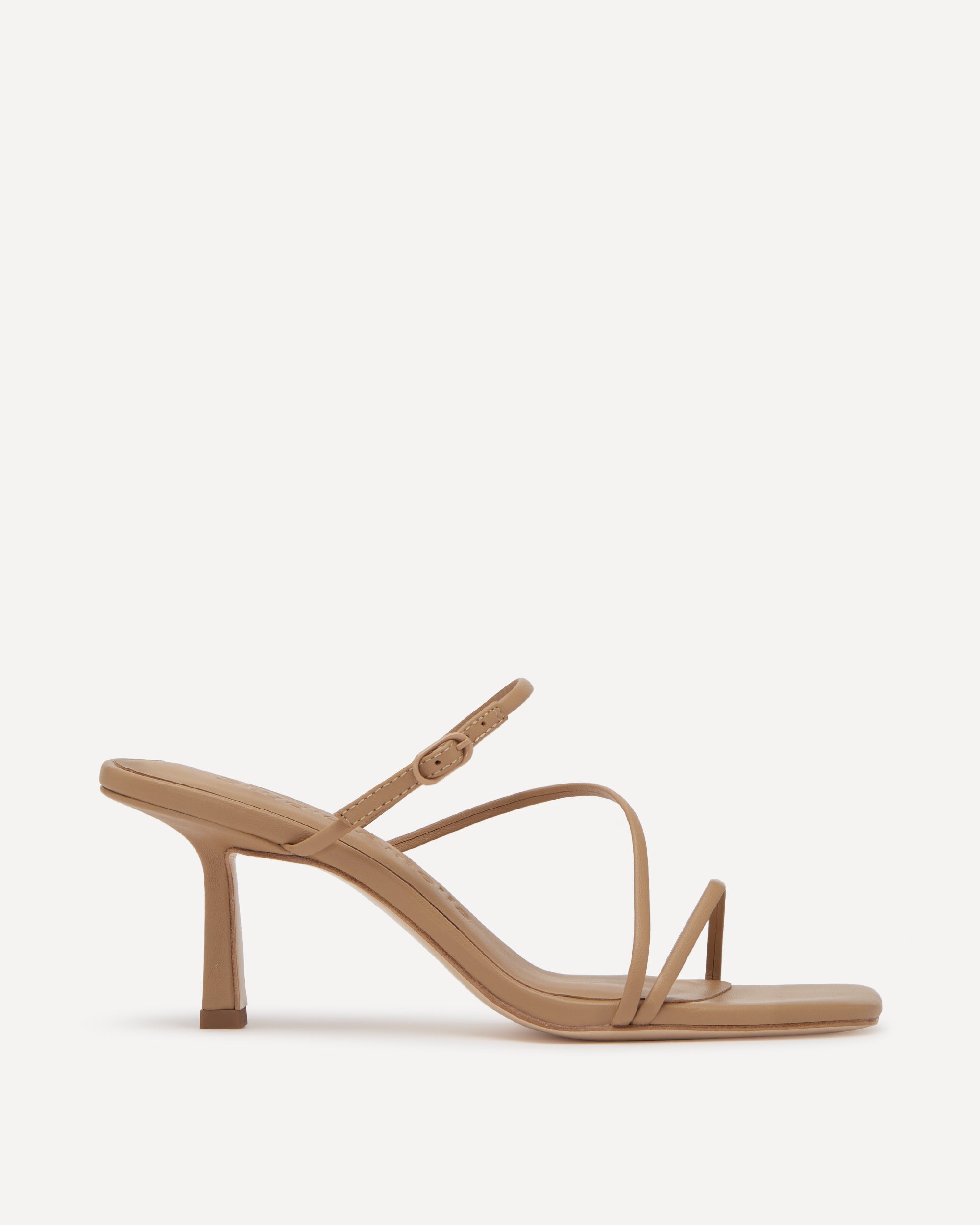 Bias Wrap 70 Heel | Beige