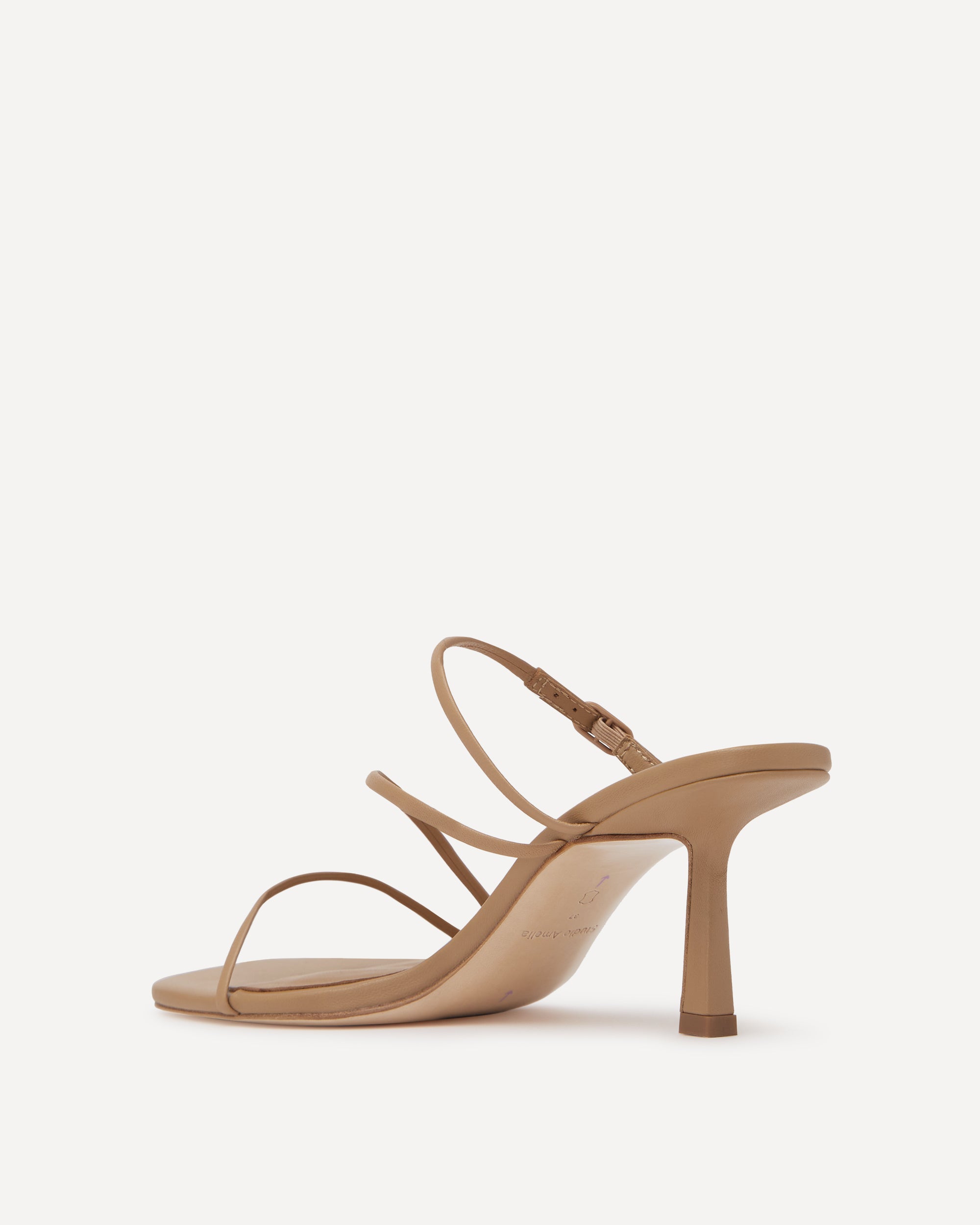 Bias Wrap 70 Heel | Beige