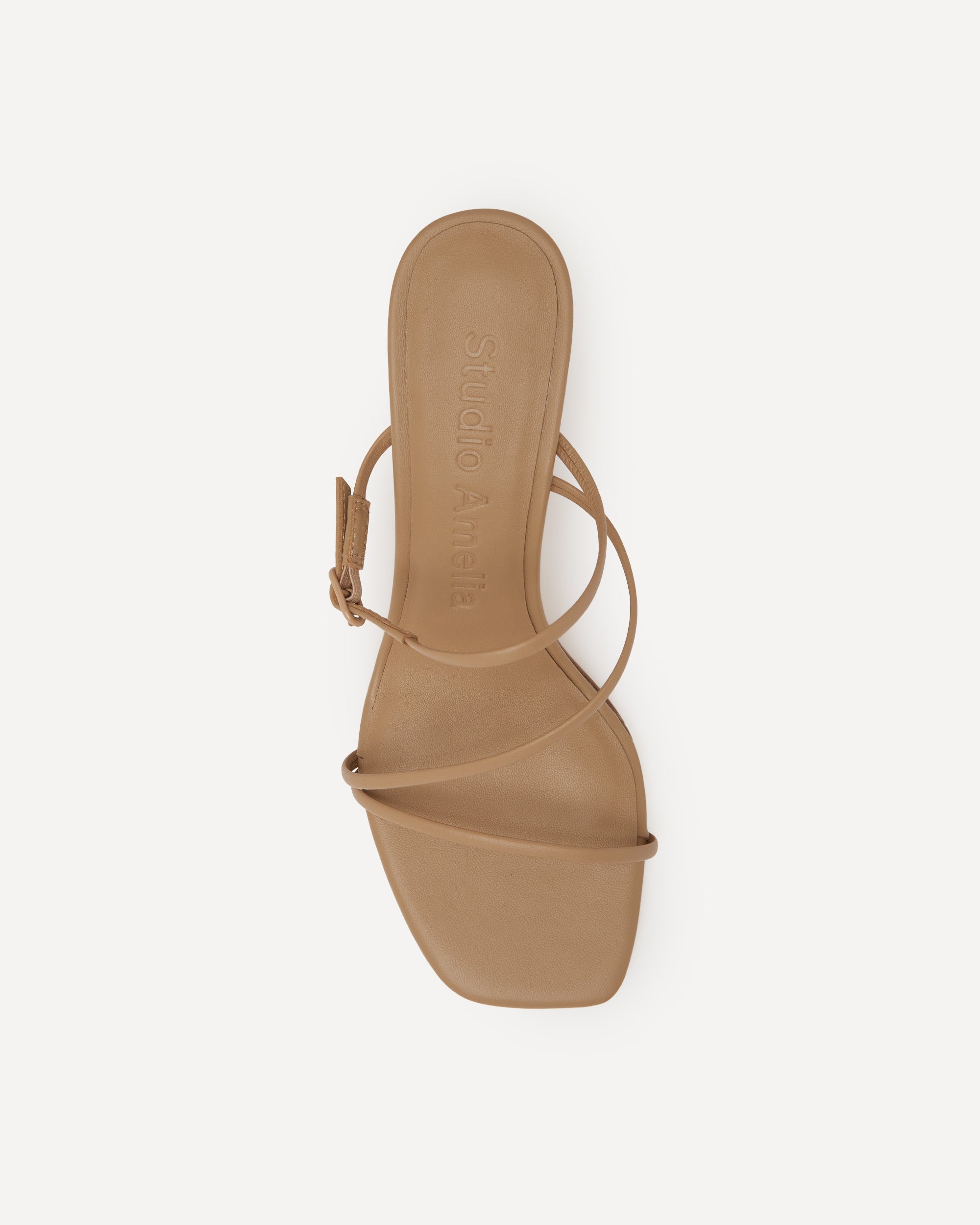 Bias Wrap 70 Heel | Beige