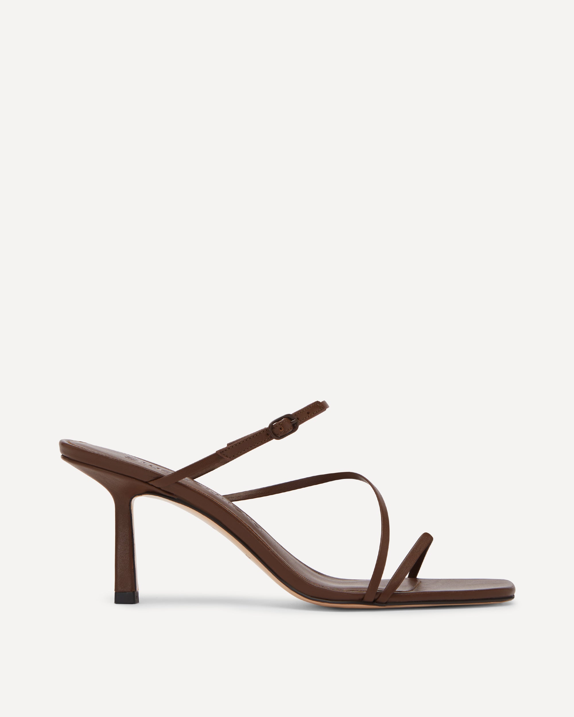 Bias Wrap 70 Heel | Chocolate